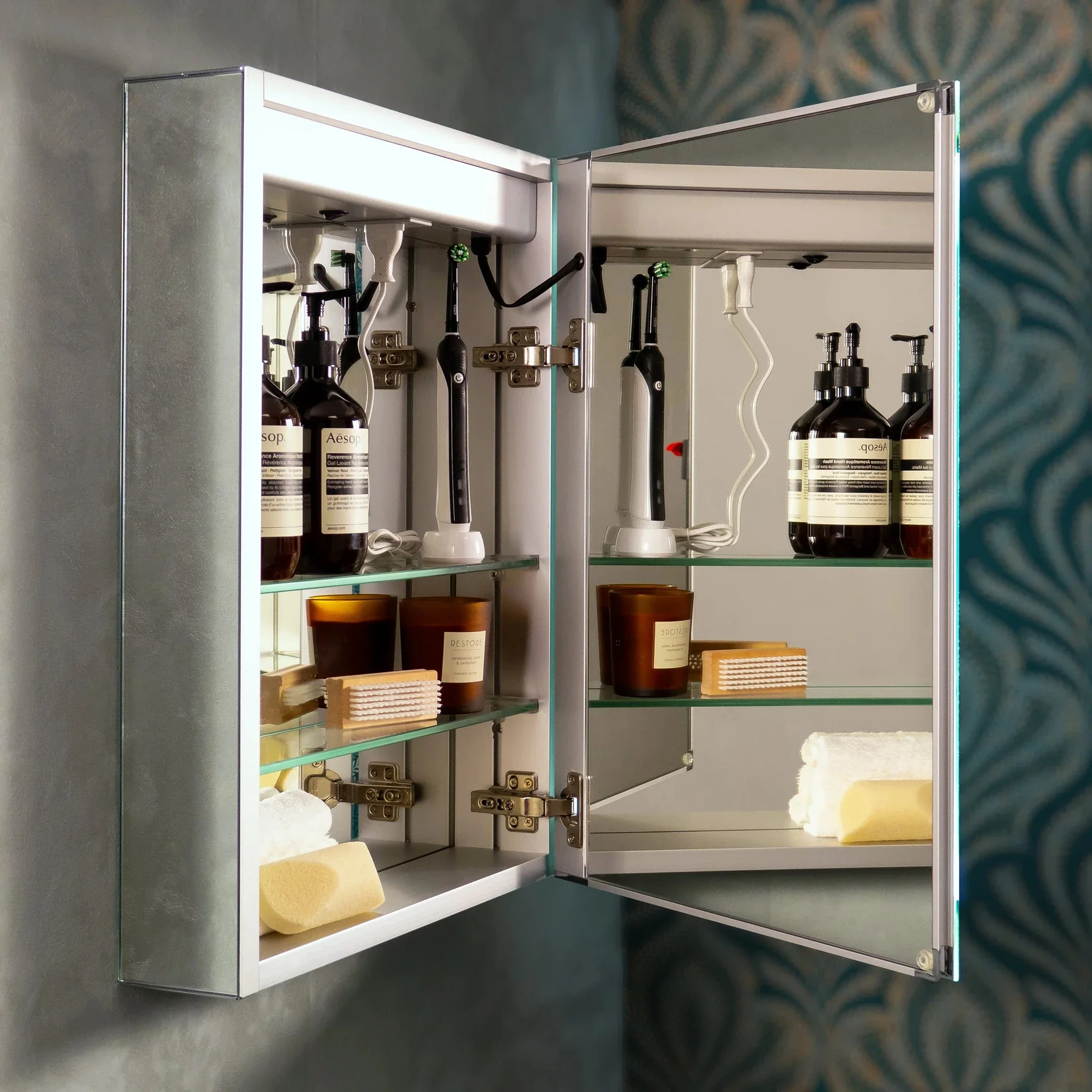 Atlanta LED Bathroom Mirror Cabinet - Image 11