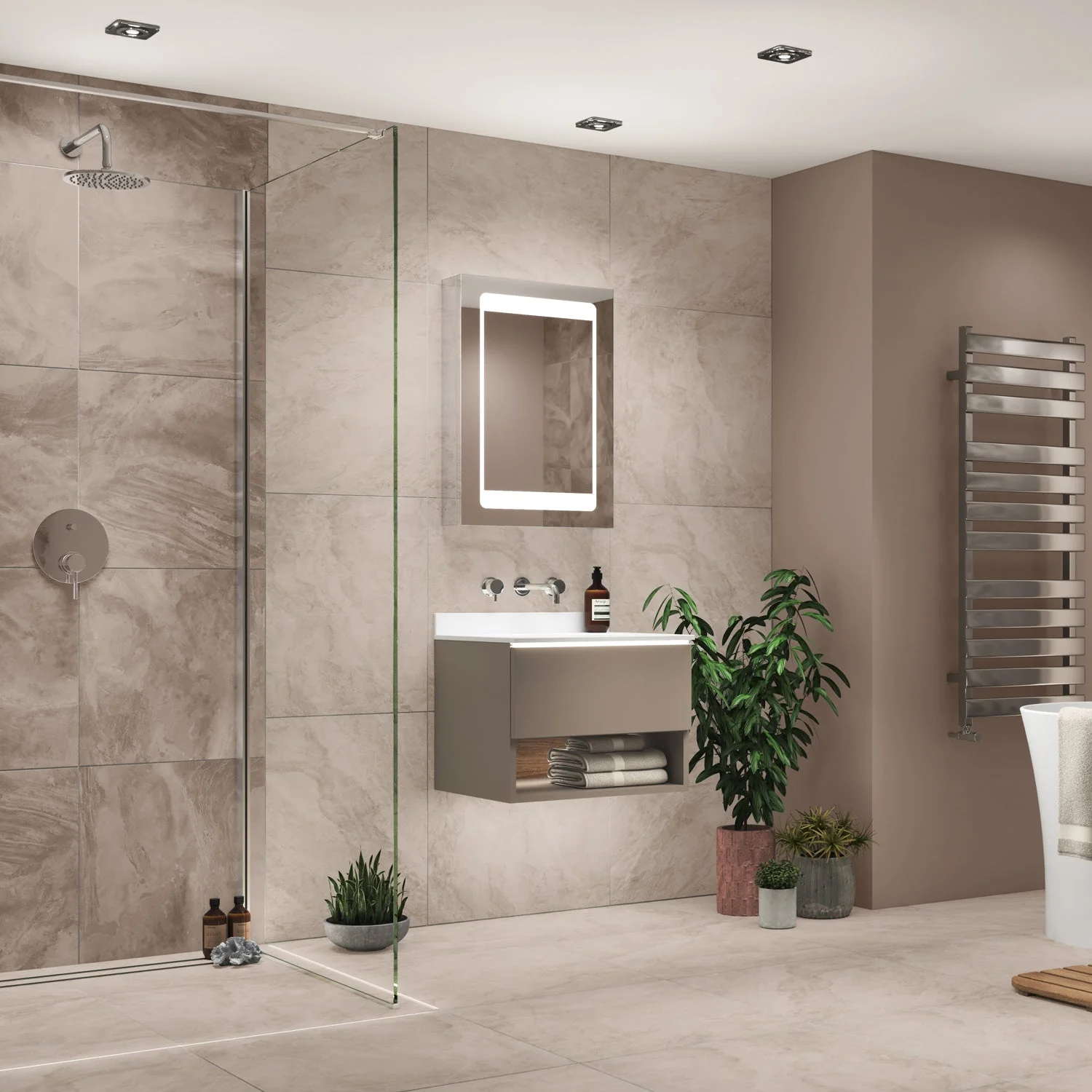 Atlanta LED Bathroom Mirror Cabinet - Image 17