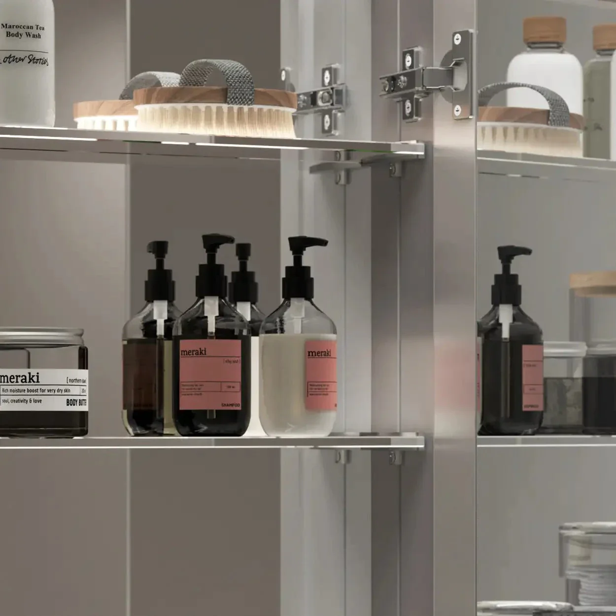 Atlanta LED Bathroom Mirror Cabinet - Image 7