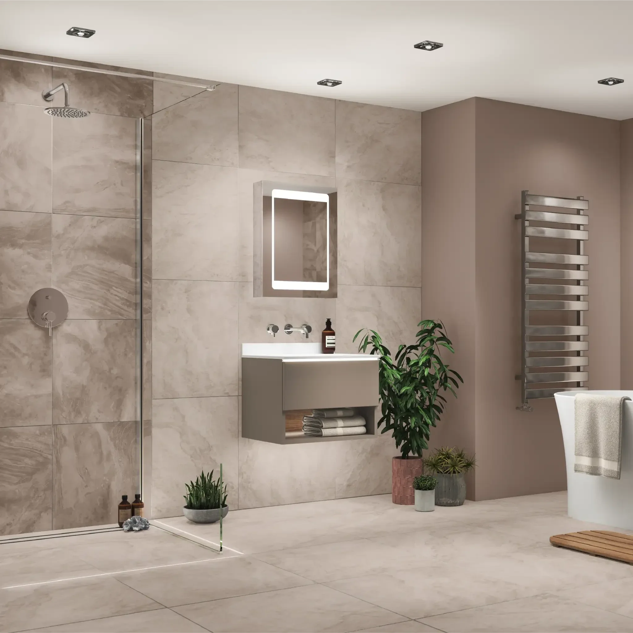 Atlanta LED Bathroom Mirror Cabinet - Image 8