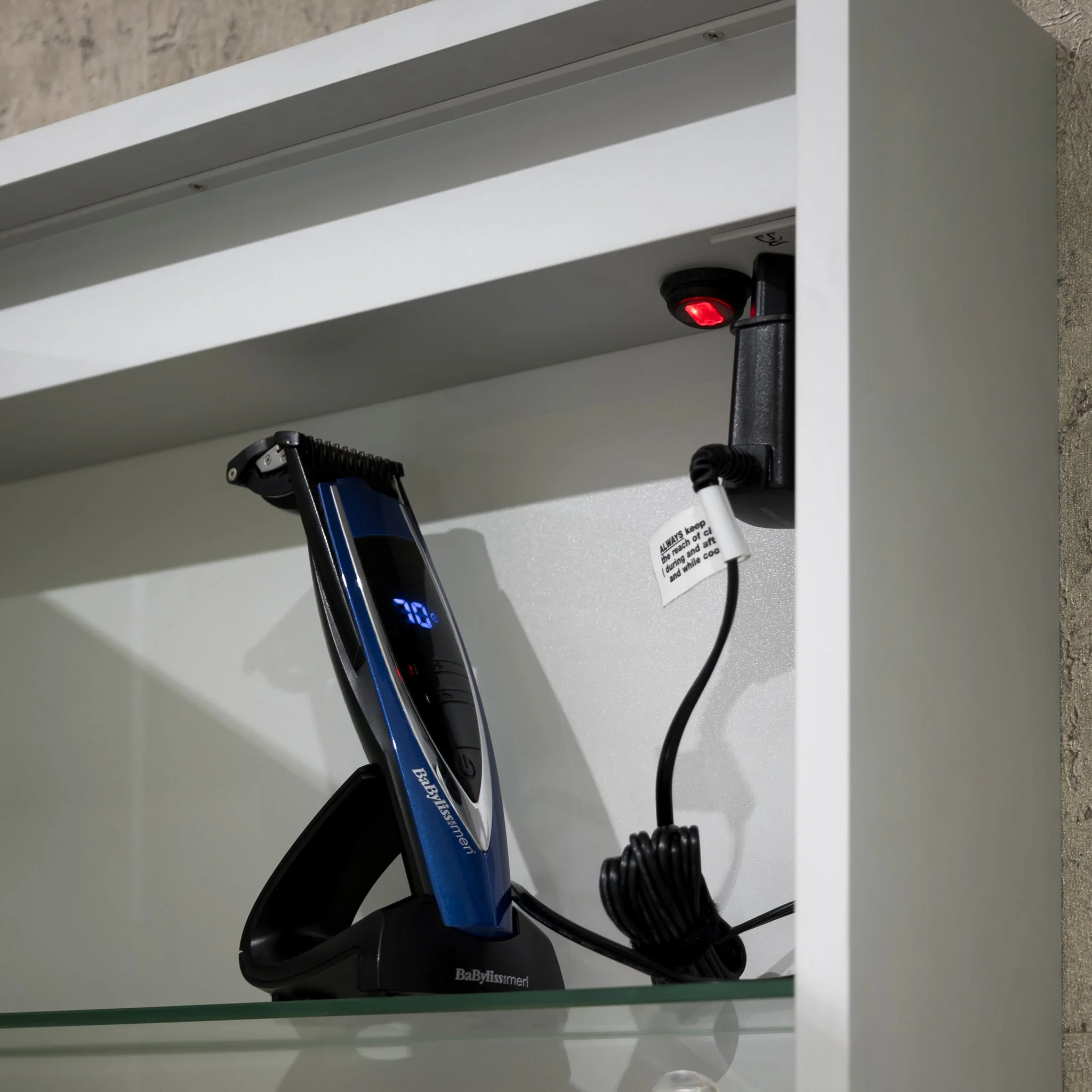 Hollis Left Hinged LED Bathroom Mirror Cabinet - Image 13