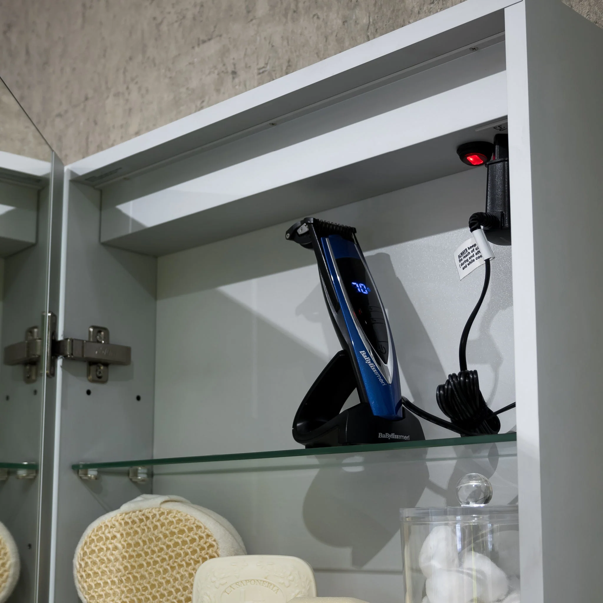 Hollis LED Bathroom Mirror Cabinet - Image 16