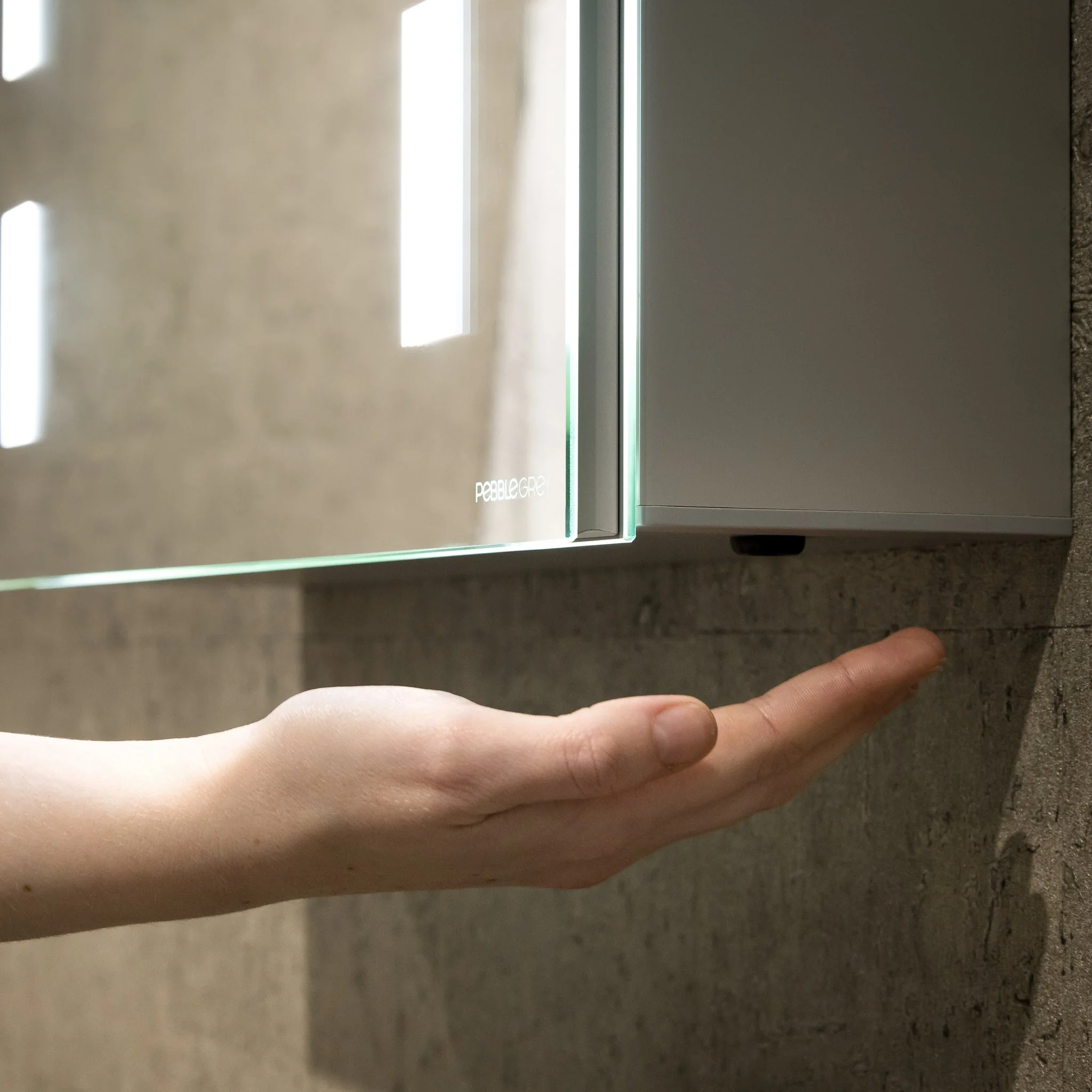 Renee 500x700mm LED Bathroom Mirror Cabinet - Image 4