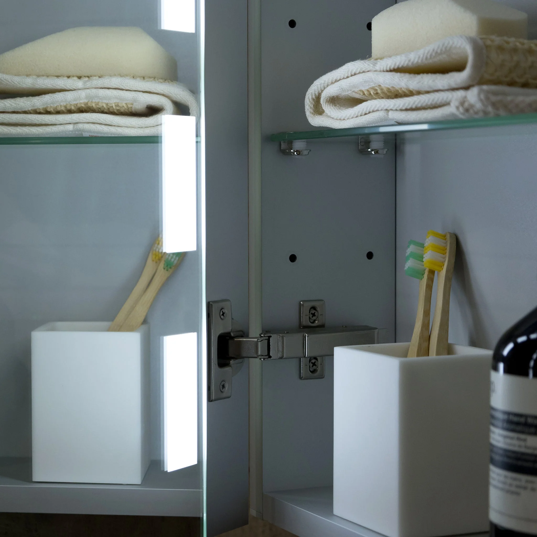 Renee 500x700mm LED Bathroom Mirror Cabinet - Image 6