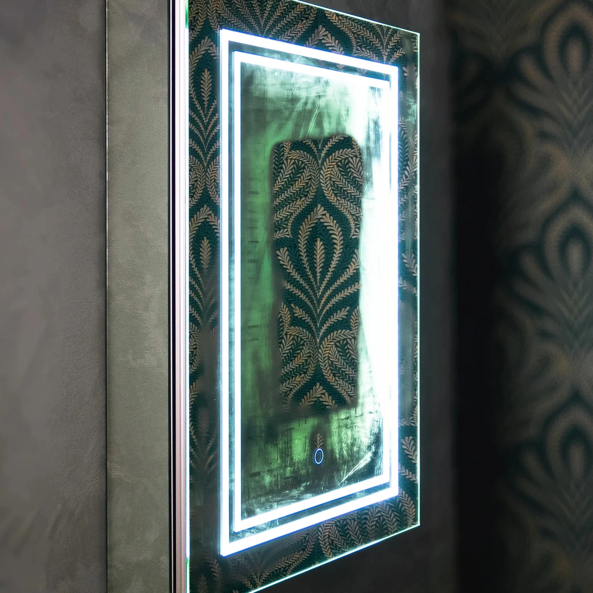 Virginia 500x700mm LED Bathroom Mirror Cabinet - Image 4