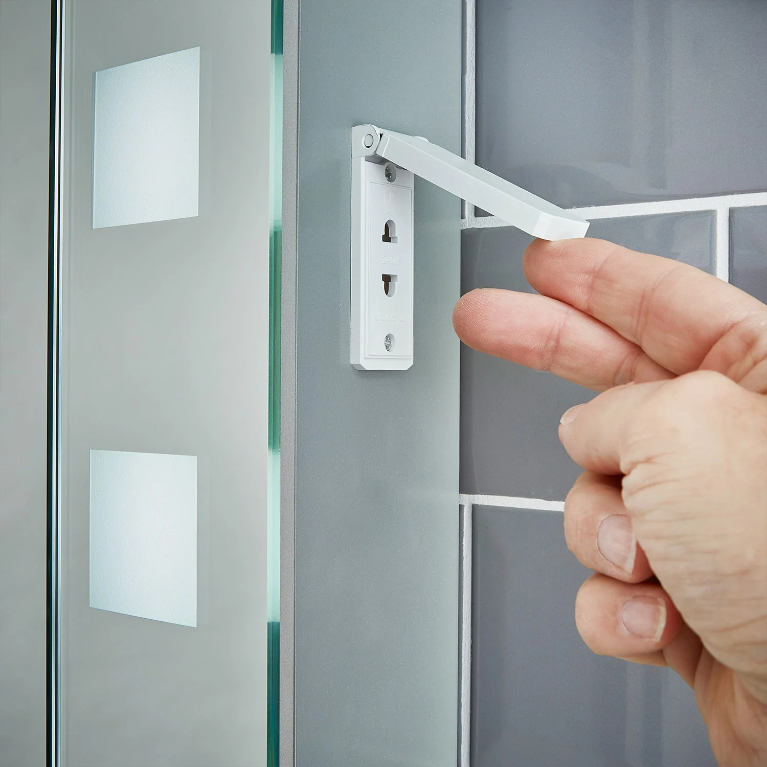 Pyrus 650x600mm LED Bathroom Mirror Cabinet - Image 5