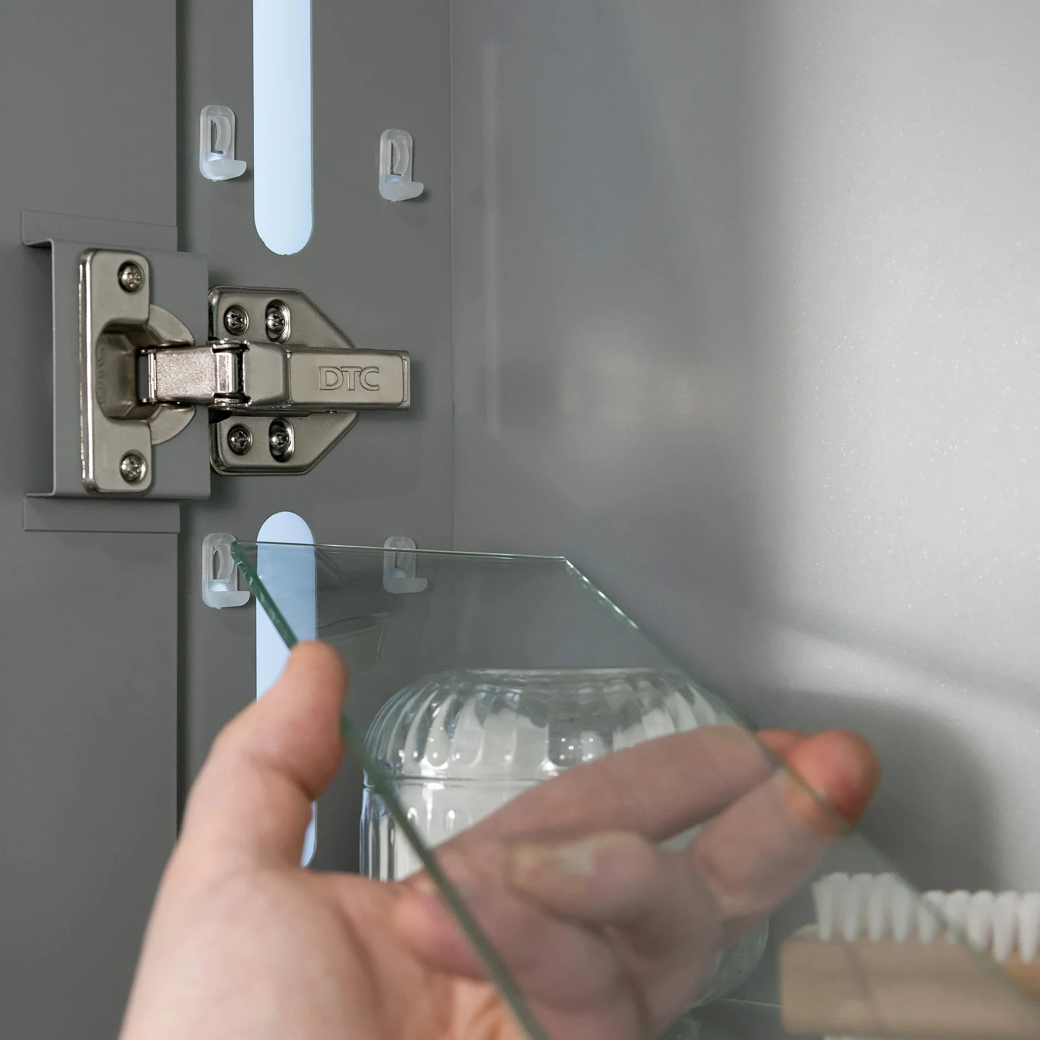 Rowan 650x600mm LED Bathroom Mirror Cabinet - Image 4