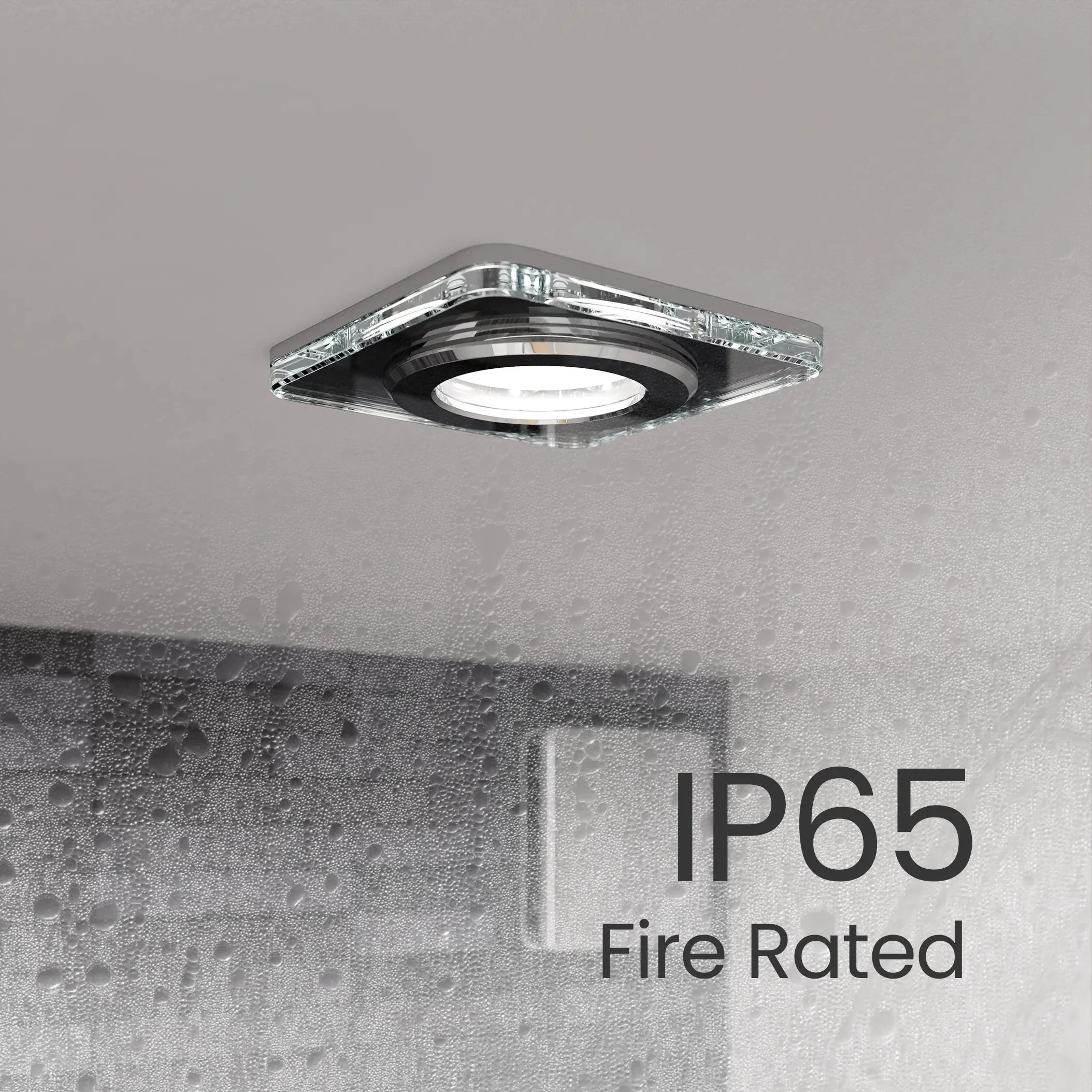 Asteria Glass Bezel Fire Rated IP65 Downlight - Image 5