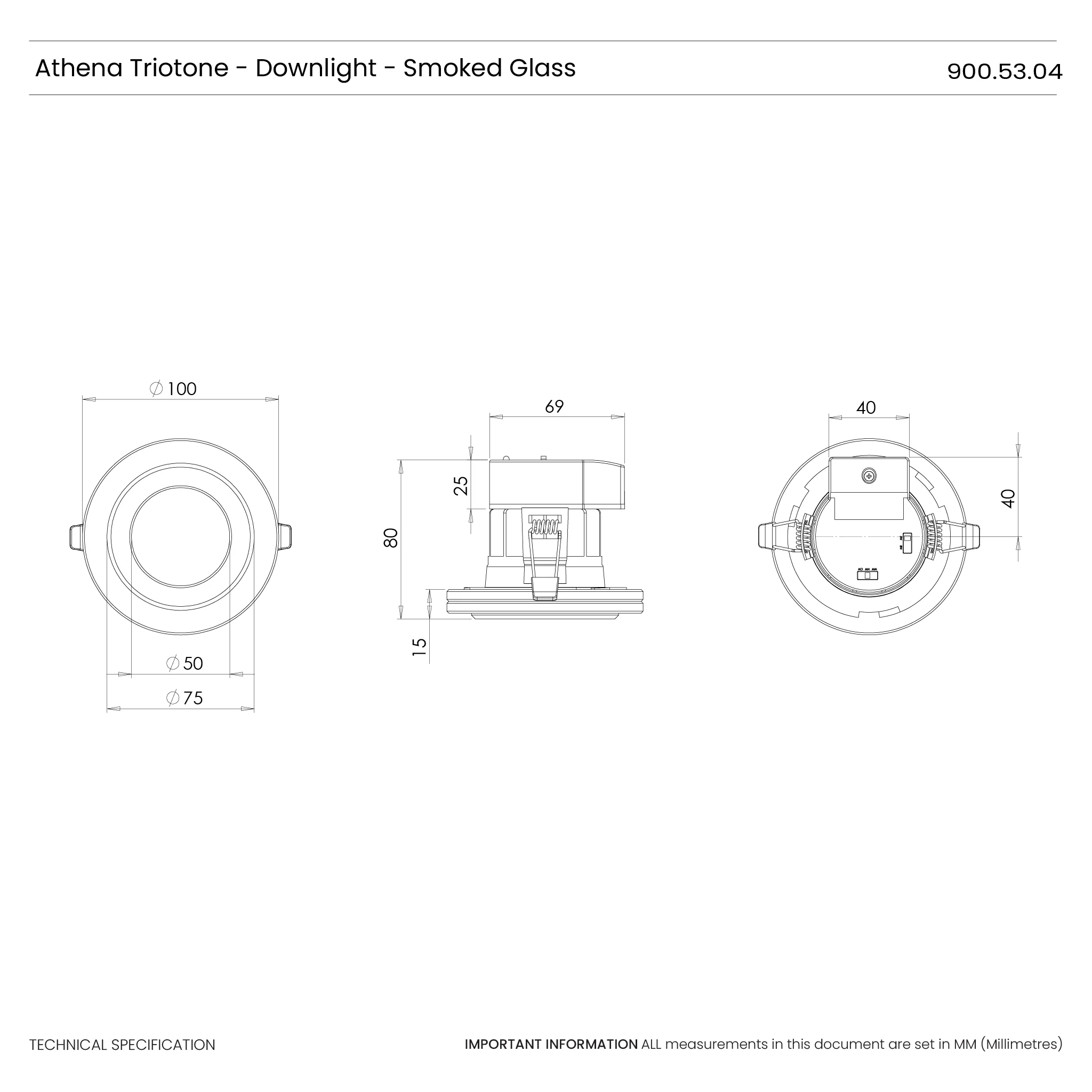 Athena Glass Bezel Fire Rated IP65 Downlight - Image 19