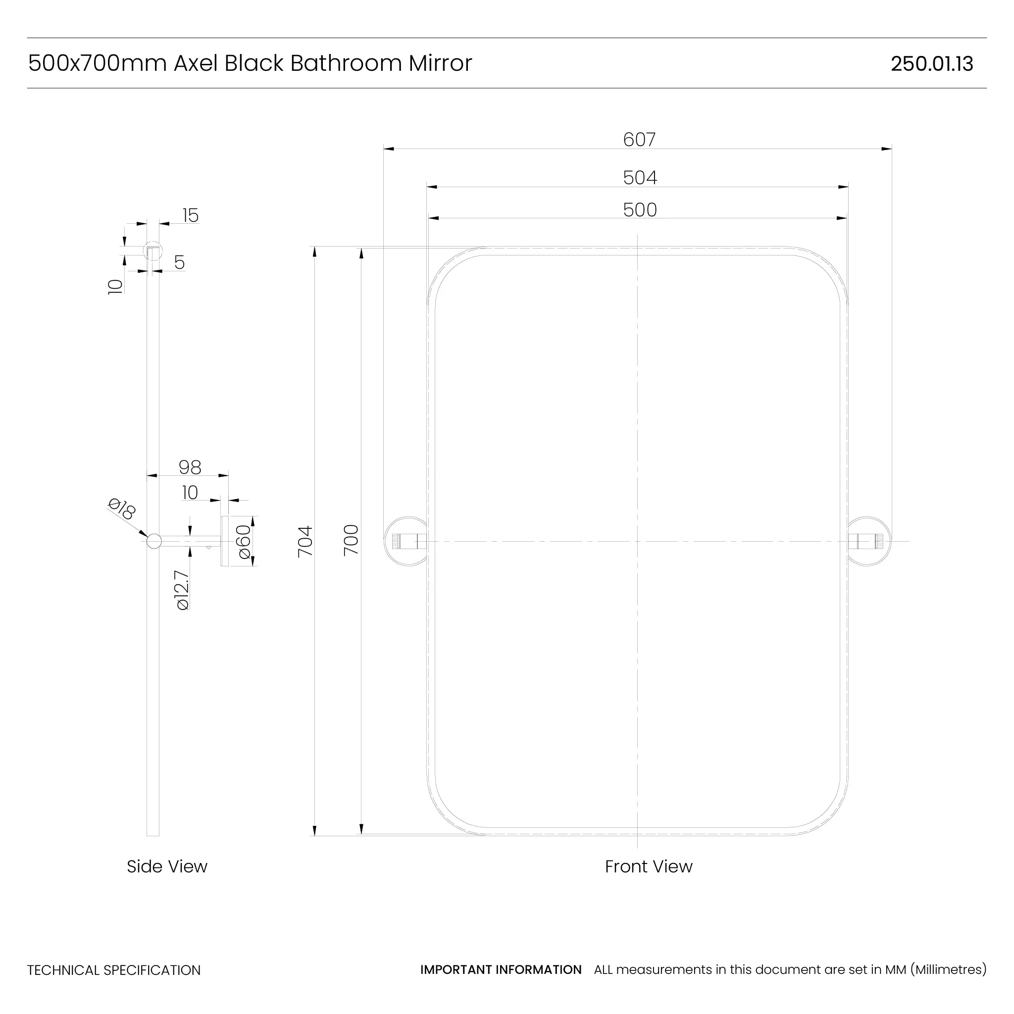 Axel Tilting Swing Mirror - Image 7