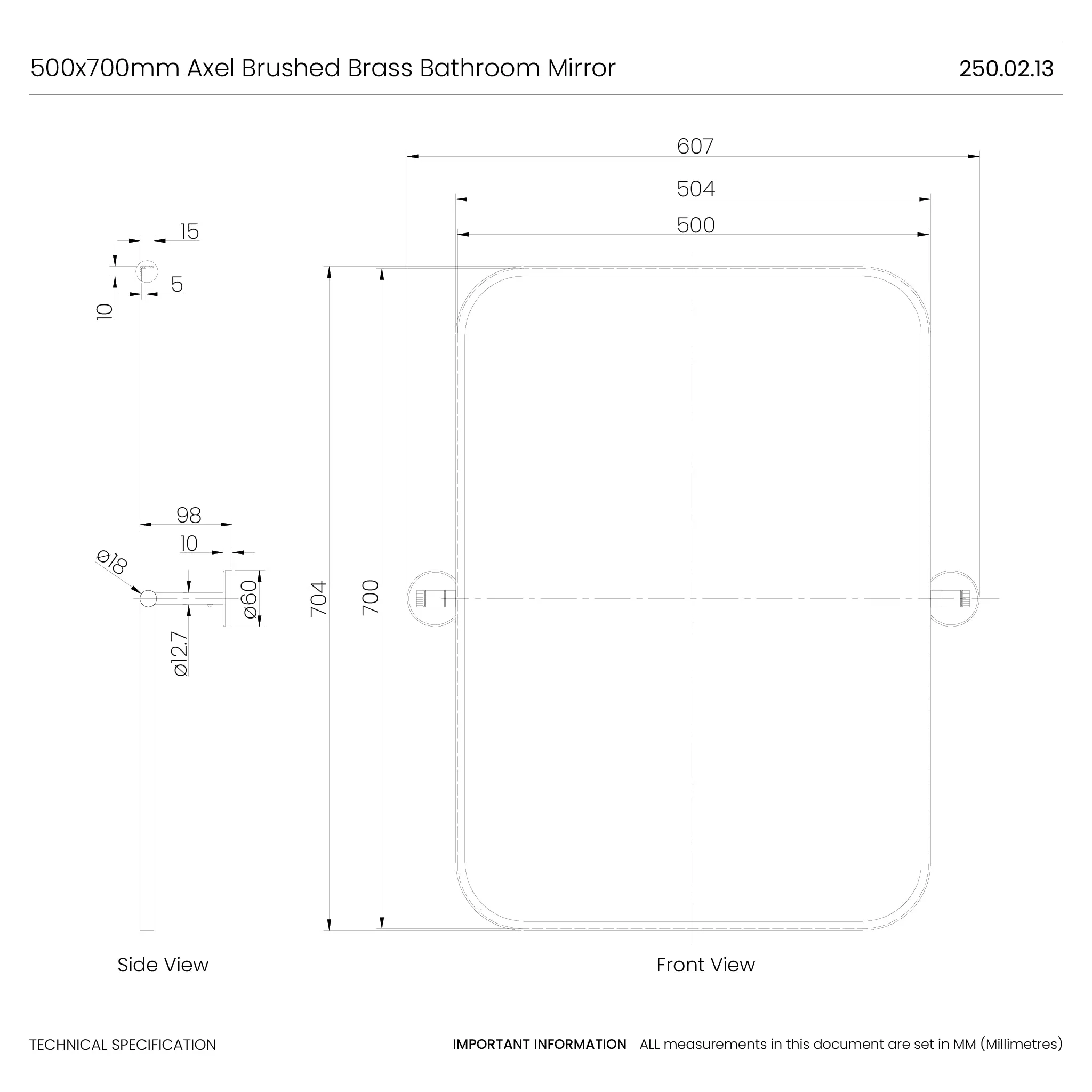 Axel Tilting Swing Mirror - Image 8