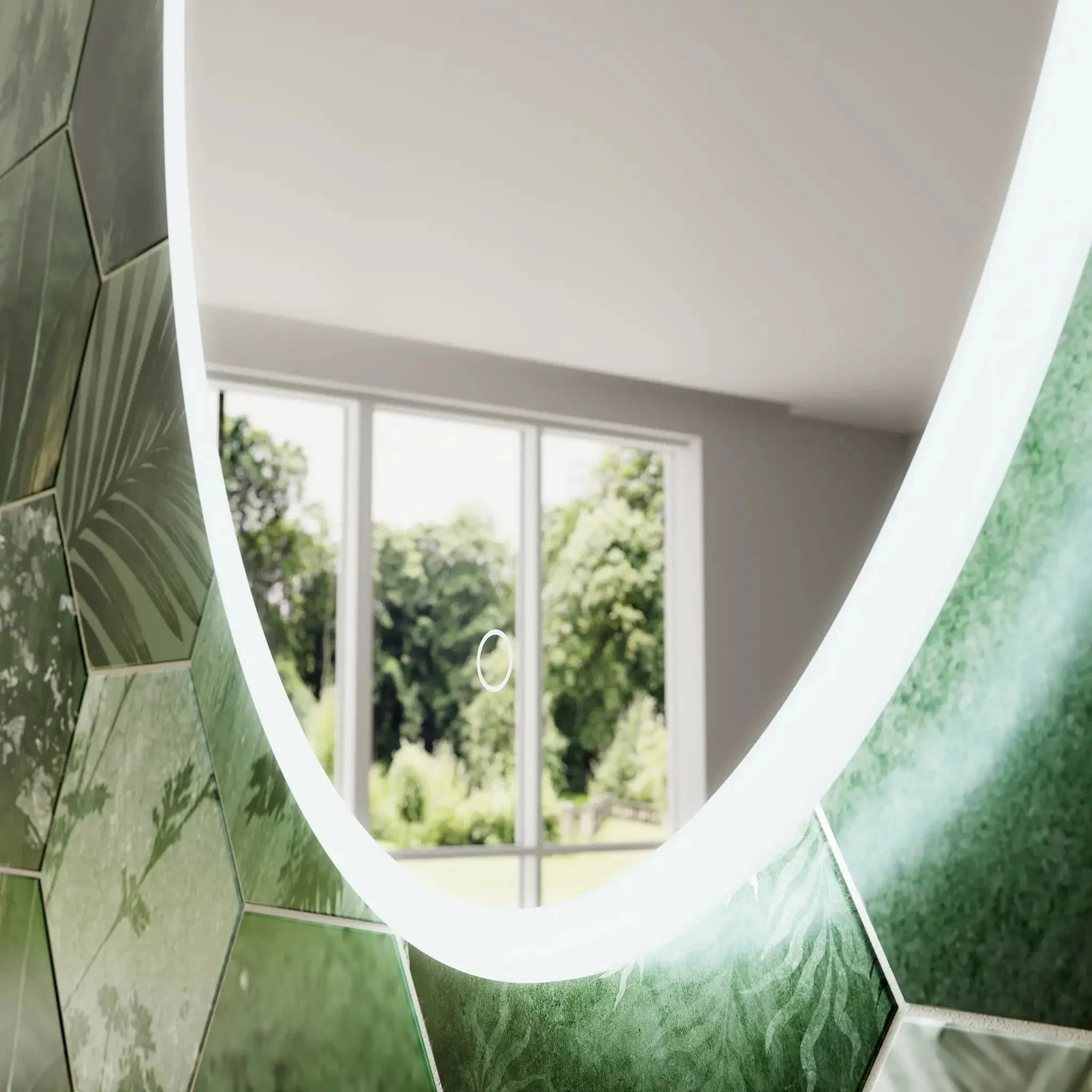 Clarity Oval LED Bathroom Mirror - Image 4