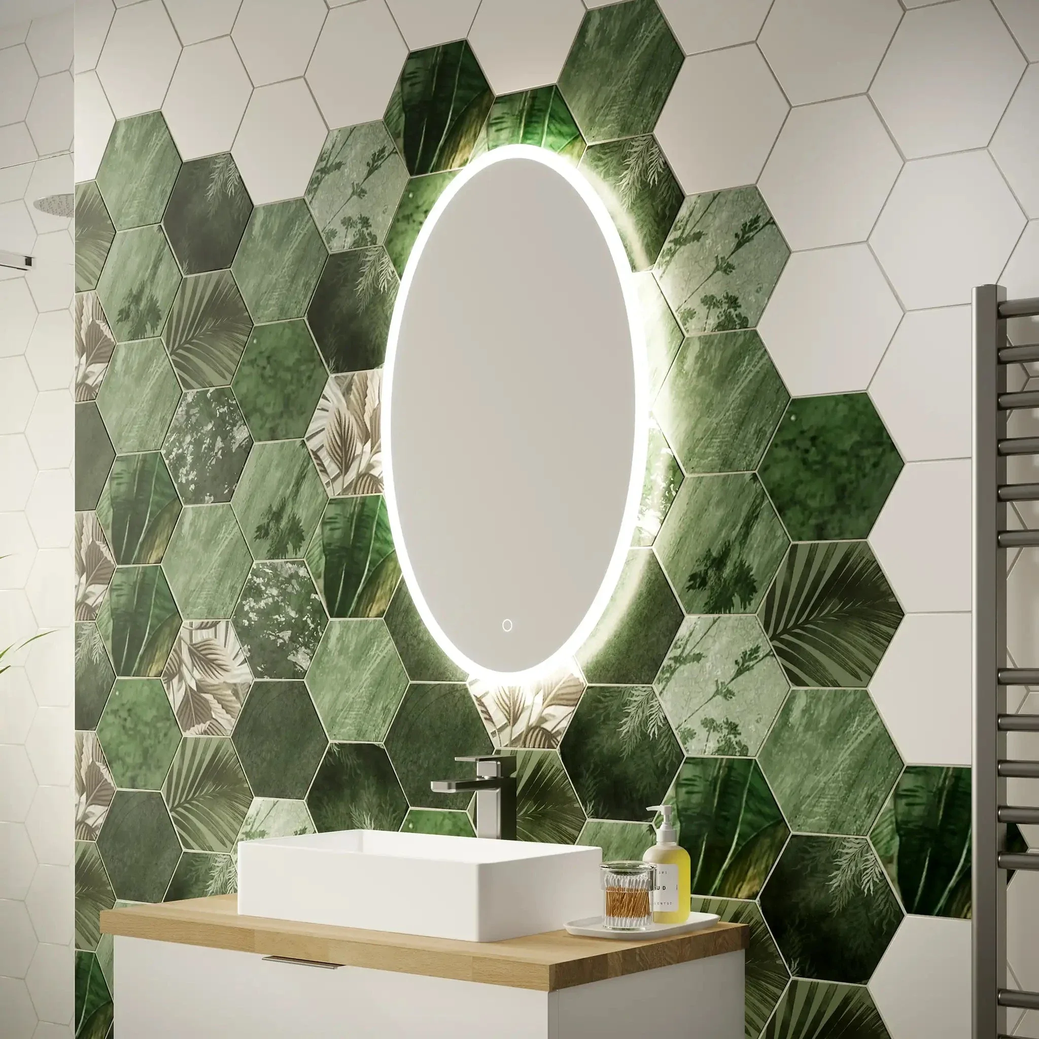 Clarity Oval LED Bathroom Mirror - Image 6