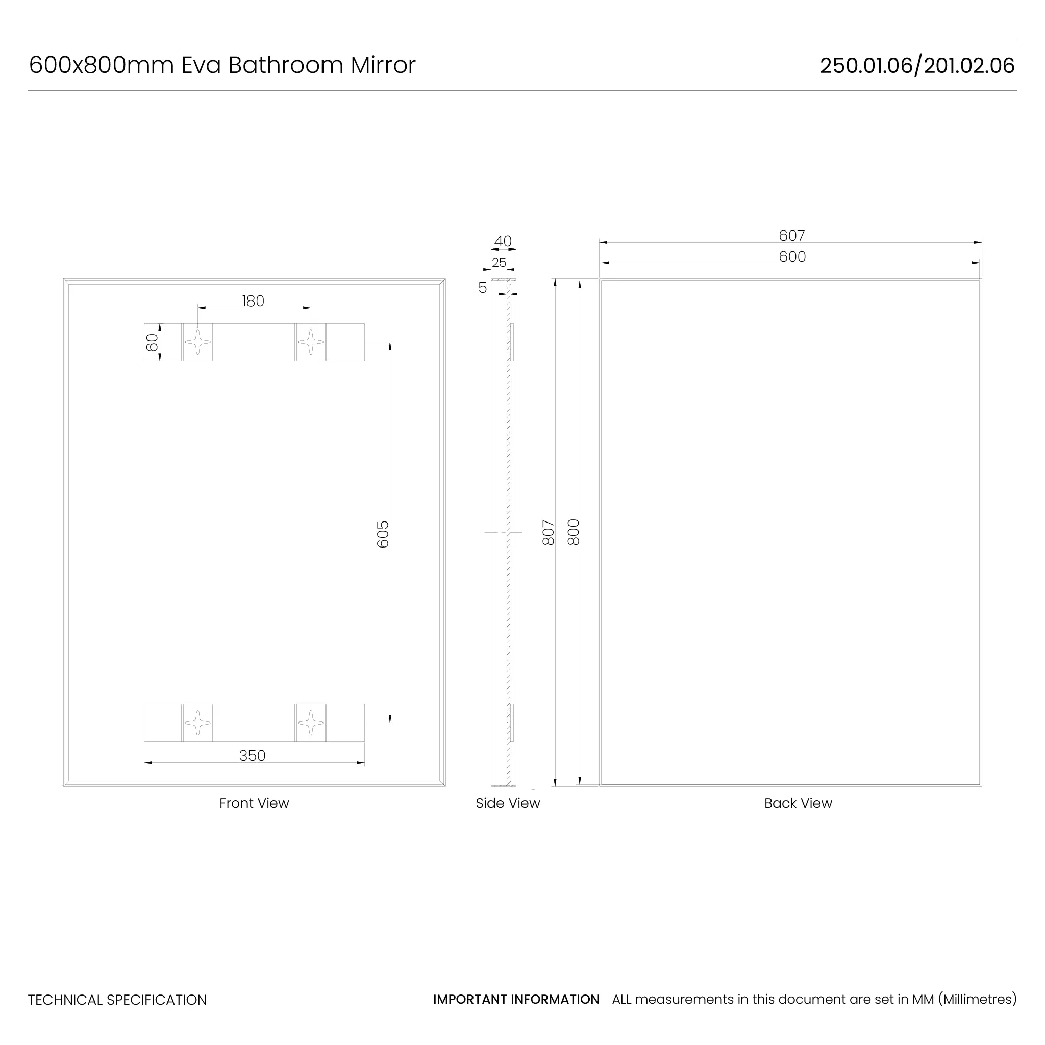 Eva Deep Frame Mirror - Image 9