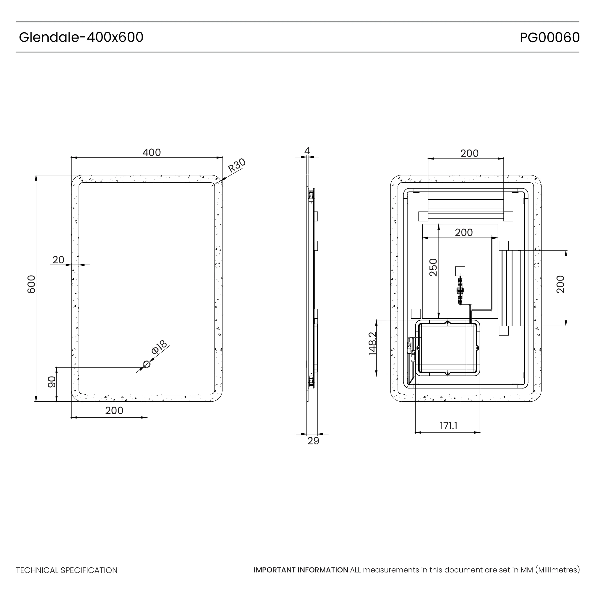 Glendale Curve LED Bathroom Mirror - Image 10