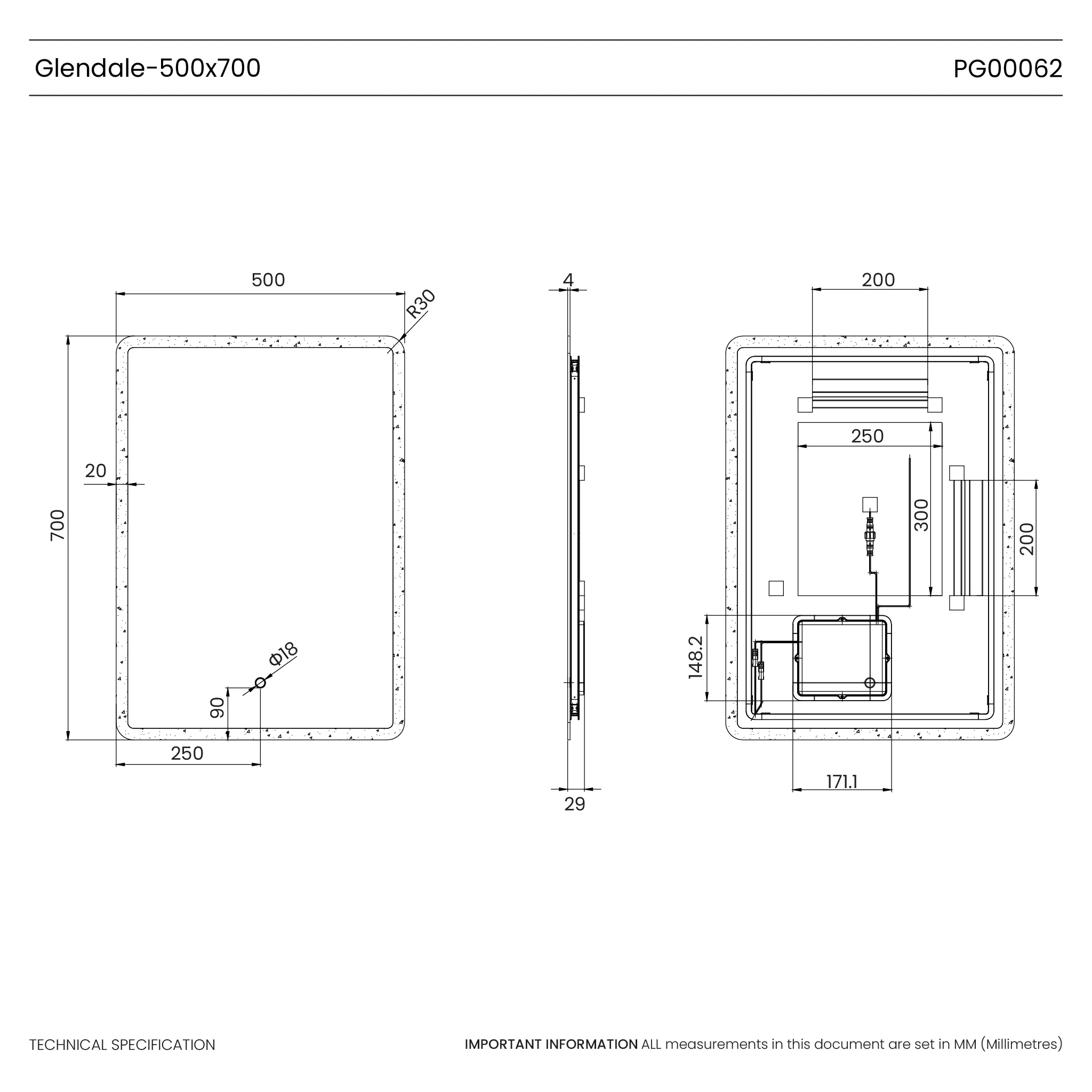 Glendale Curve LED Bathroom Mirror - Image 22