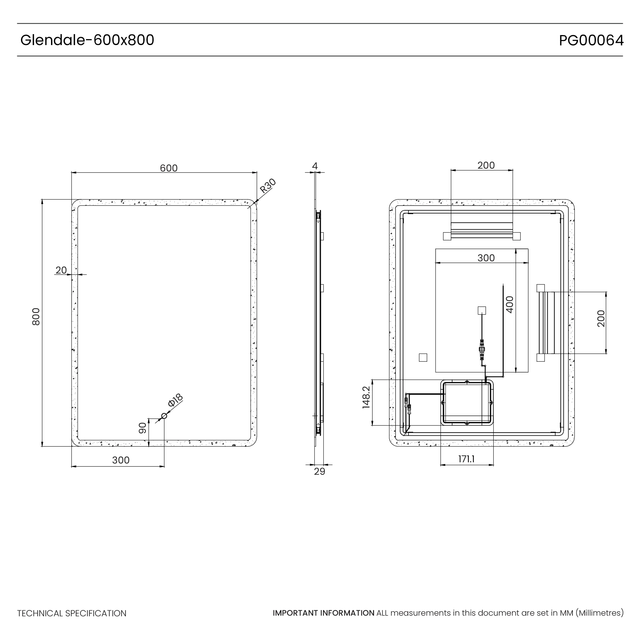 Glendale Curve LED Bathroom Mirror - Image 32