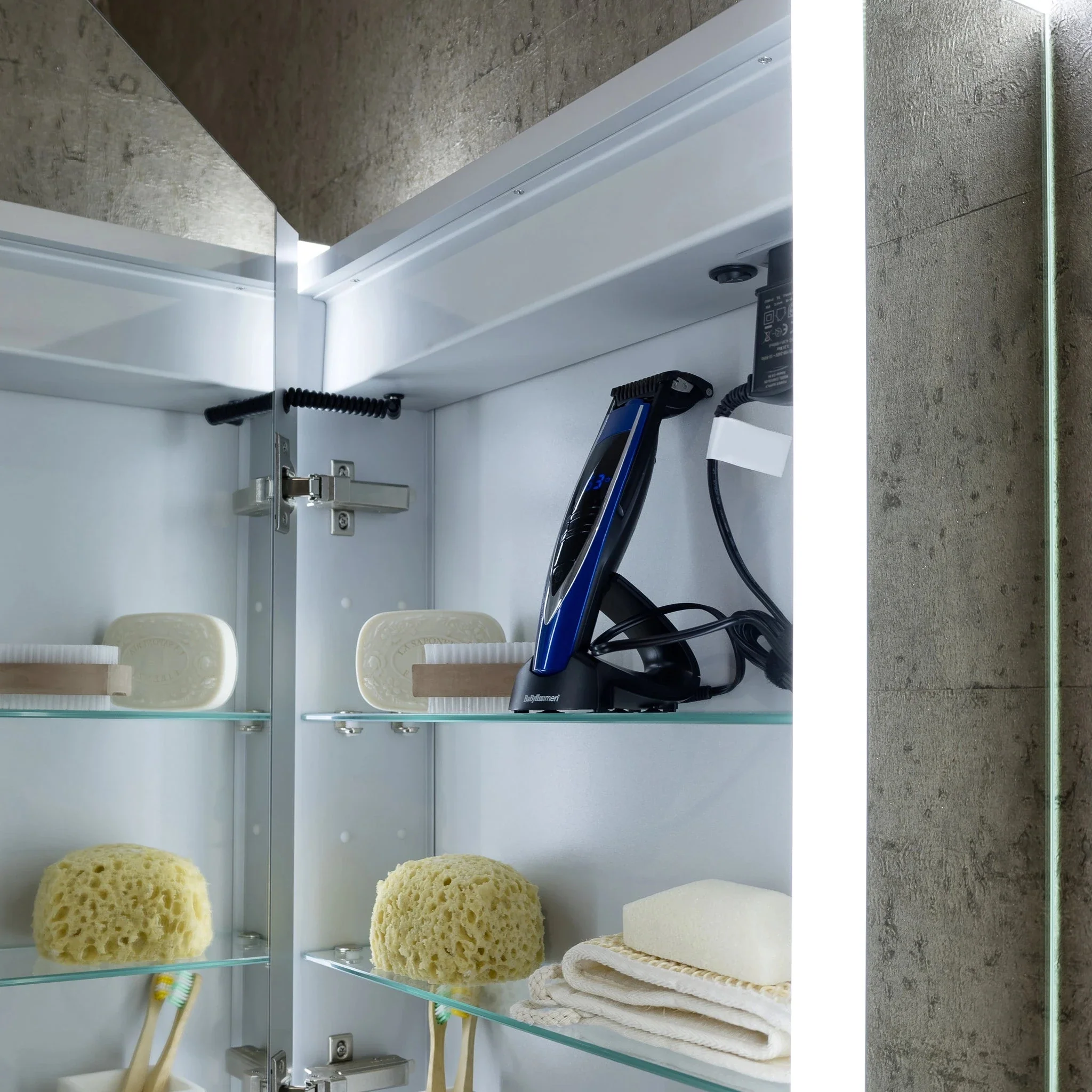 Grace LED Bathroom Mirror Cabinet - Image 13