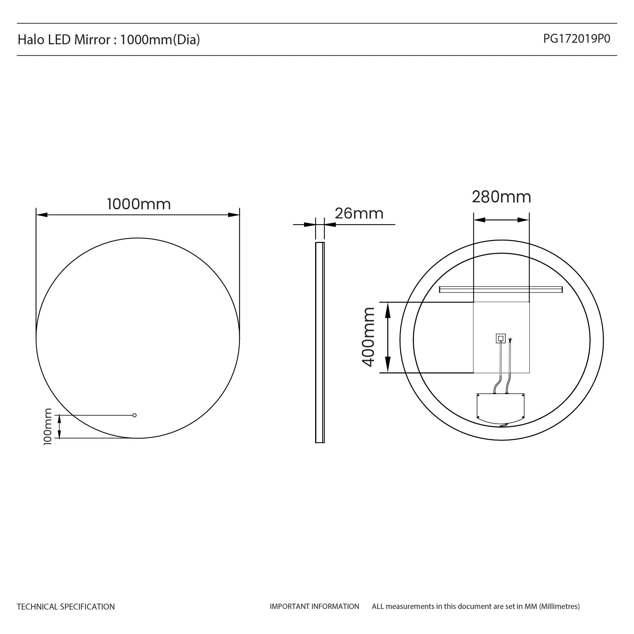 Halo Round LED Bathroom Mirror - Image 31