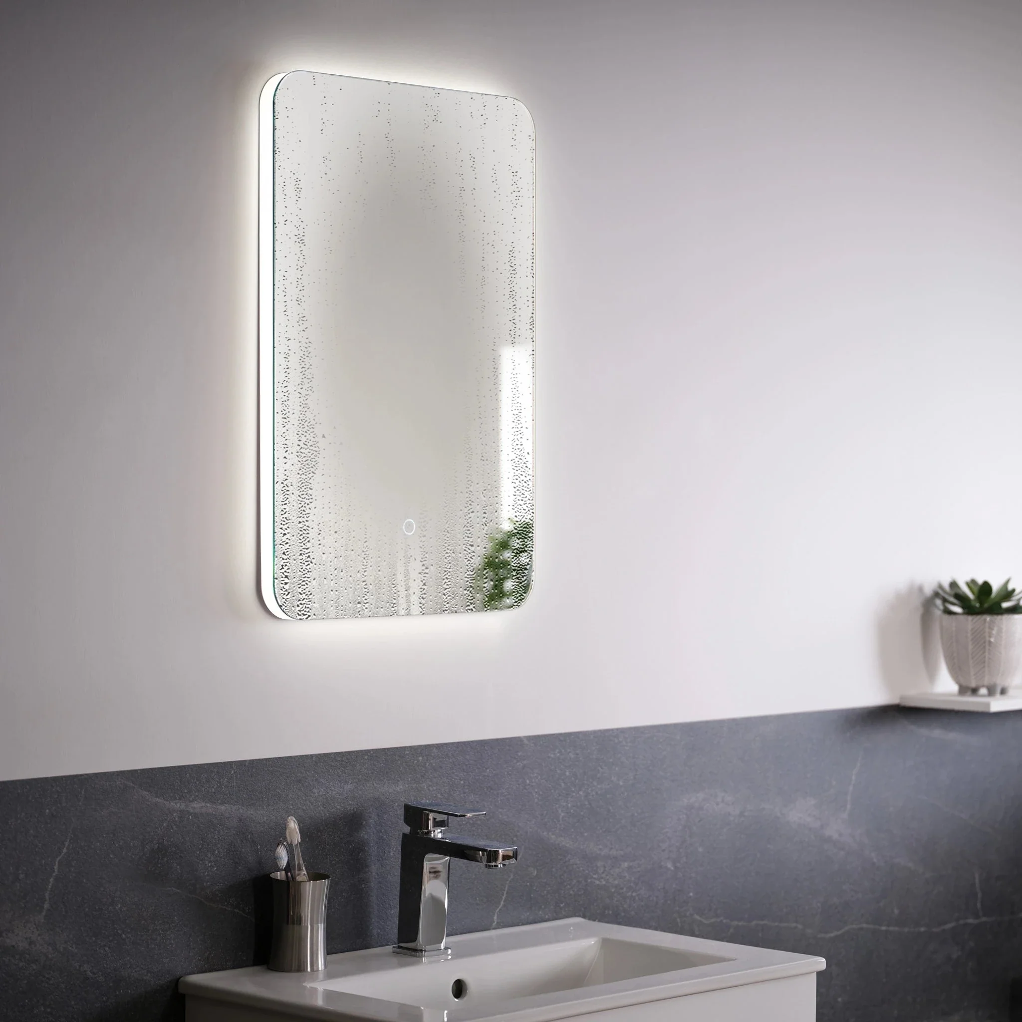 Halo Rectangle LED Bathroom Mirror - Image 10