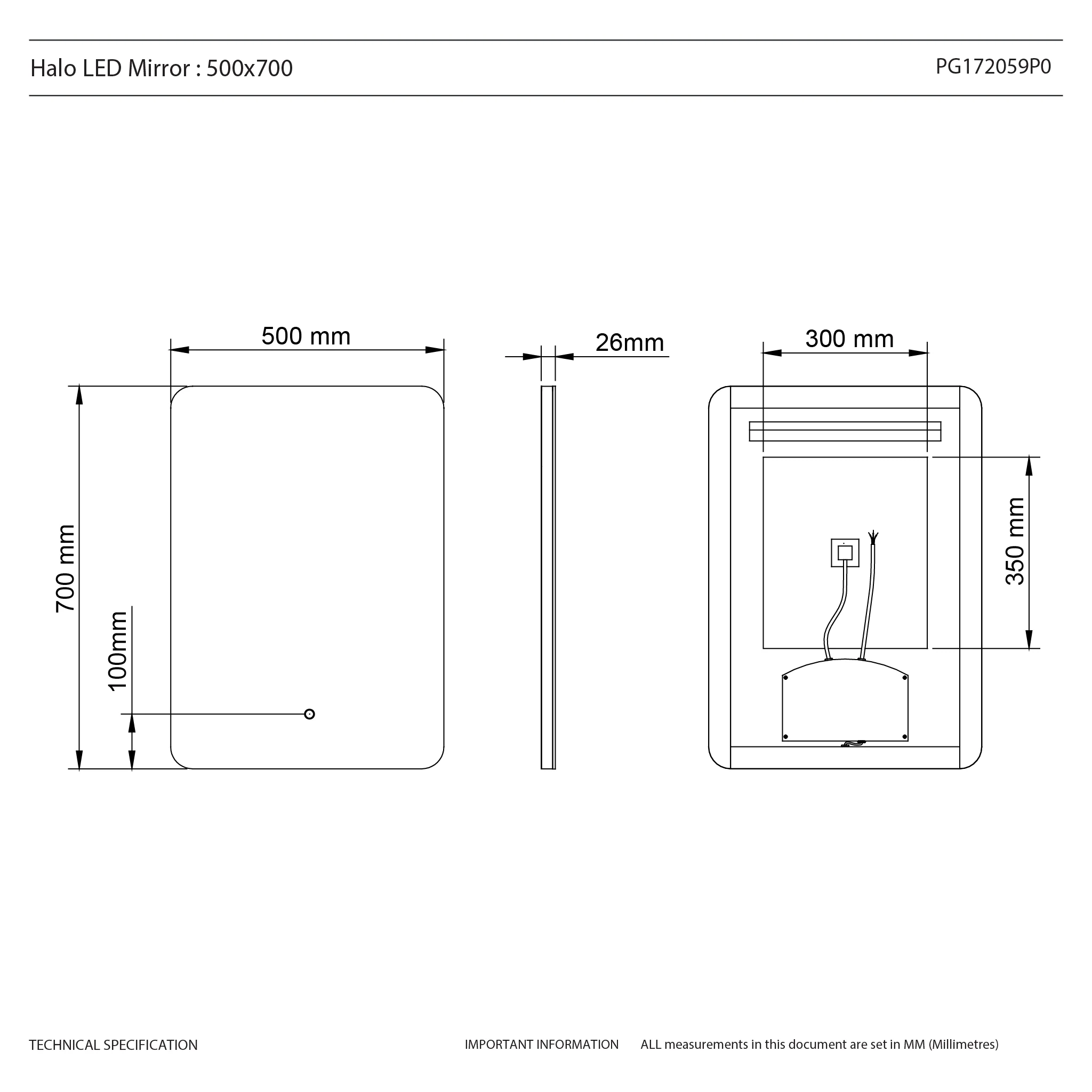 Halo Rectangle LED Bathroom Mirror - Image 29