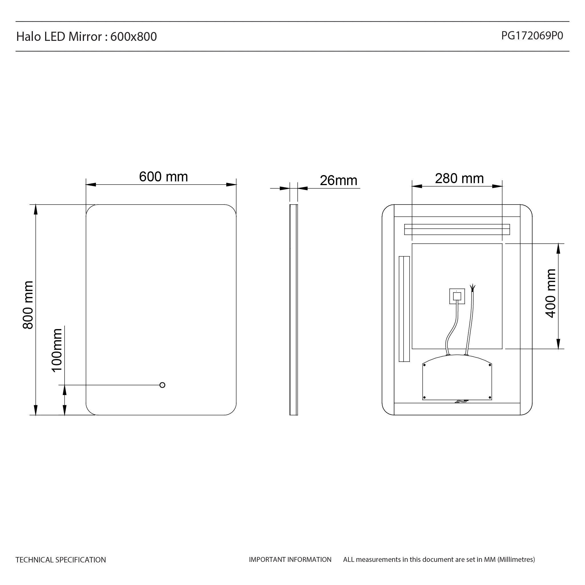 Halo Rectangle LED Bathroom Mirror - Image 31