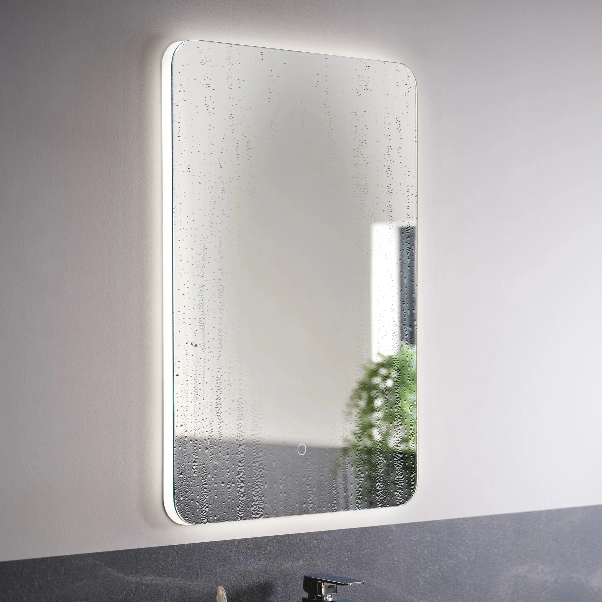 Halo Rectangle LED Bathroom Mirror - Image 4