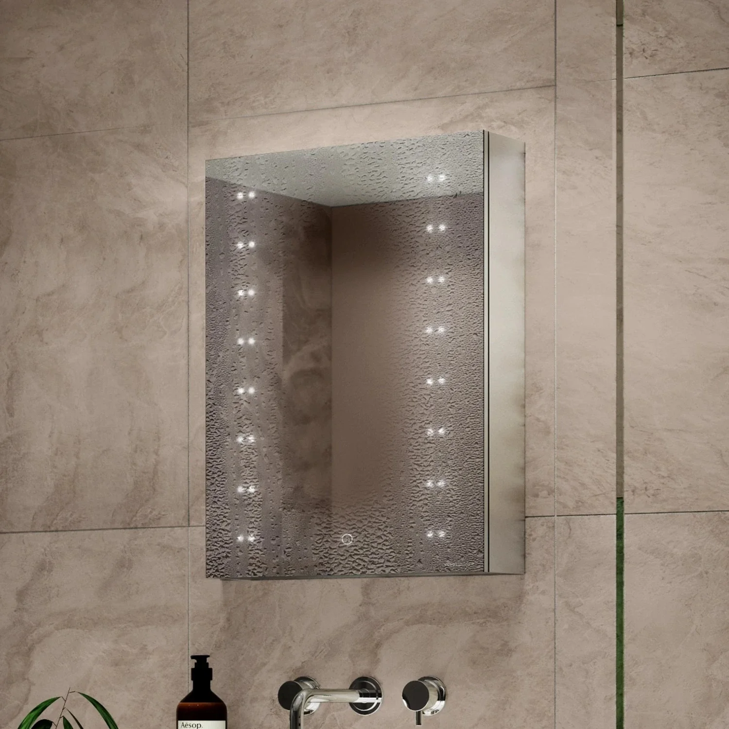 Hollis LED Bathroom Mirror Cabinet - Image 4