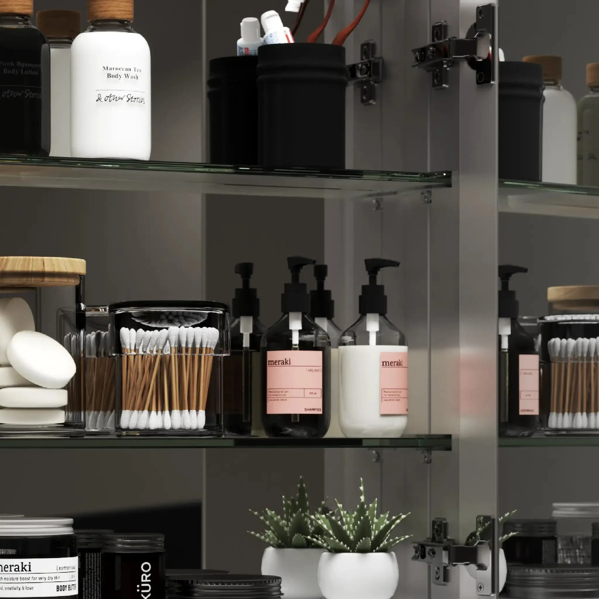 Hollis LED Bathroom Mirror Cabinet - Image 6