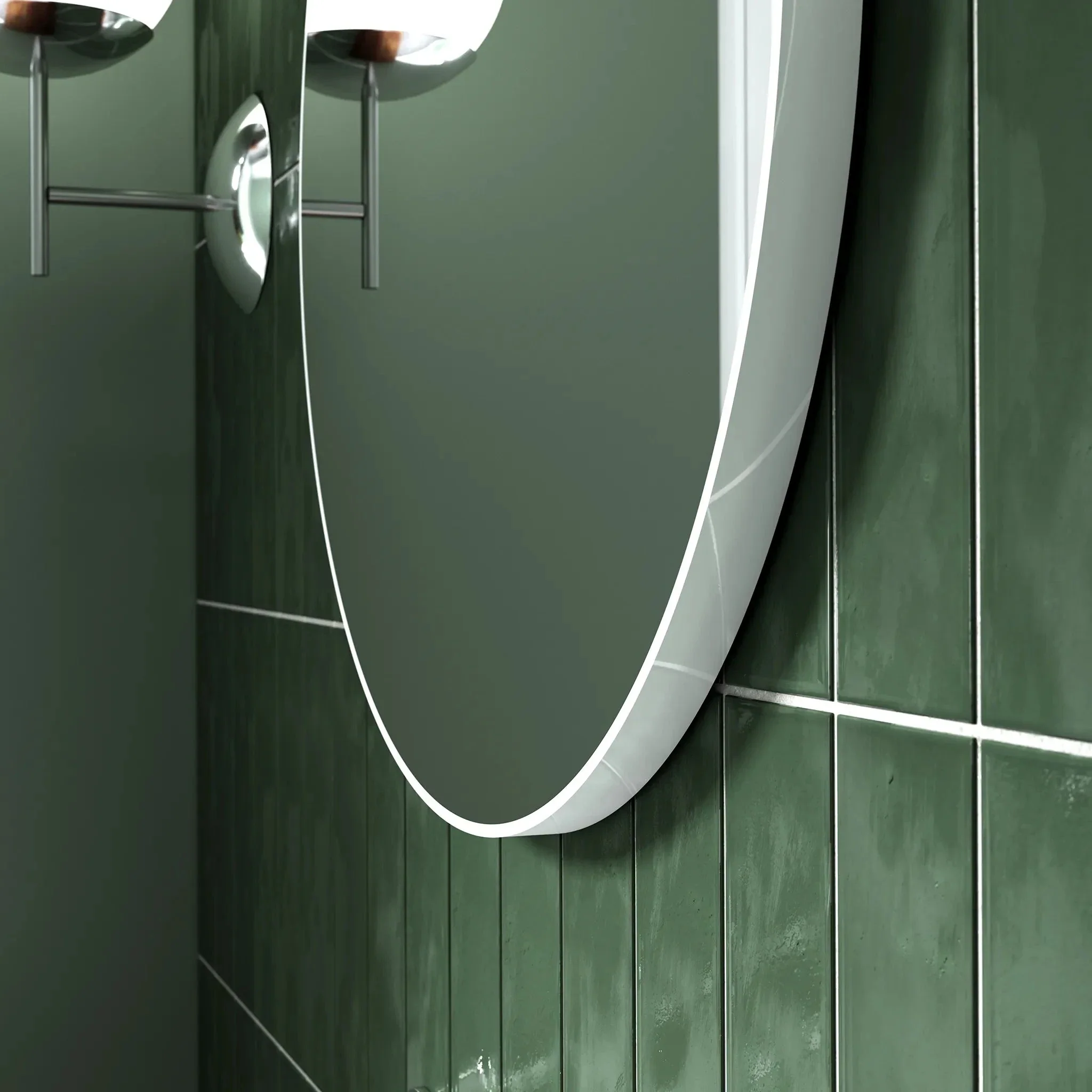 Jett Round Slim Frame Mirror - Image 12