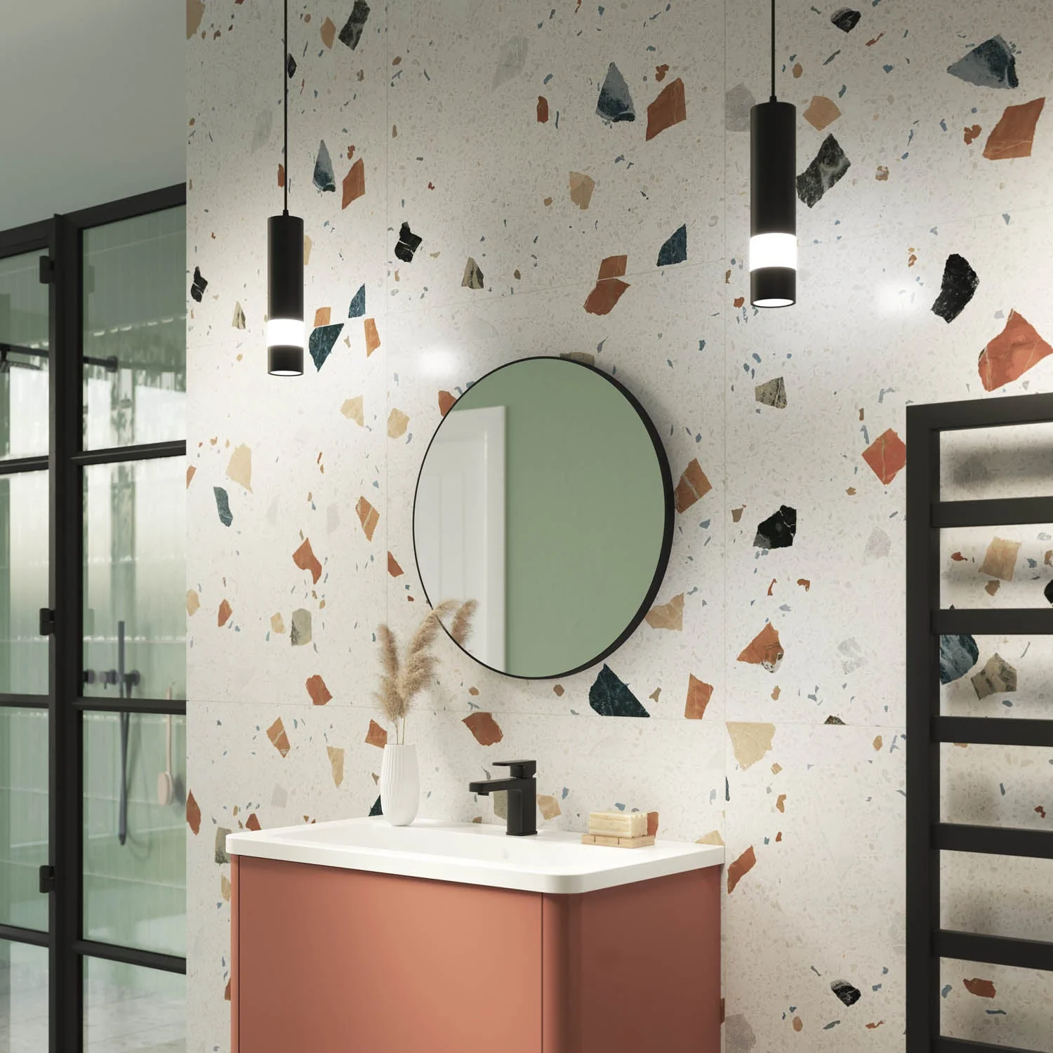 Jett Round Slim Frame Mirror - Image 9