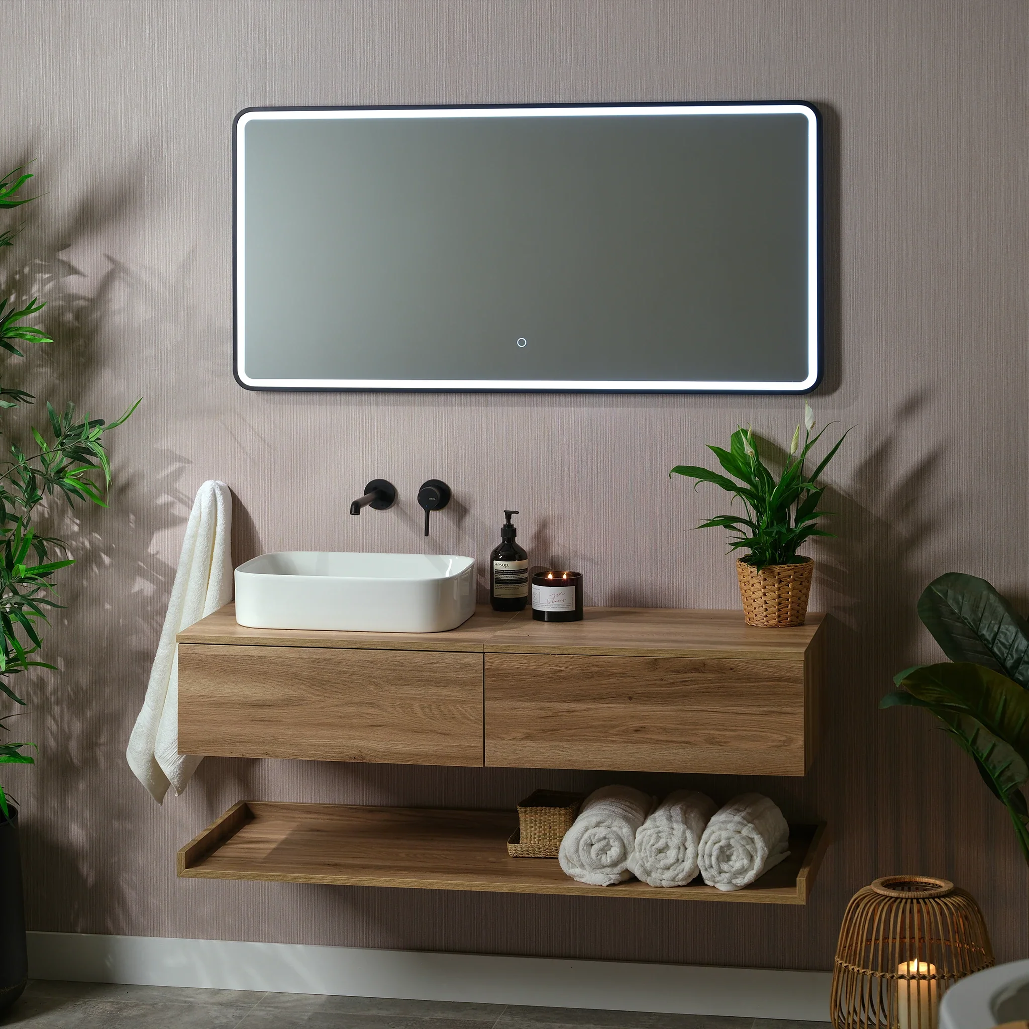 Kali Rectangle LED Illuminated Mirror - Image 14
