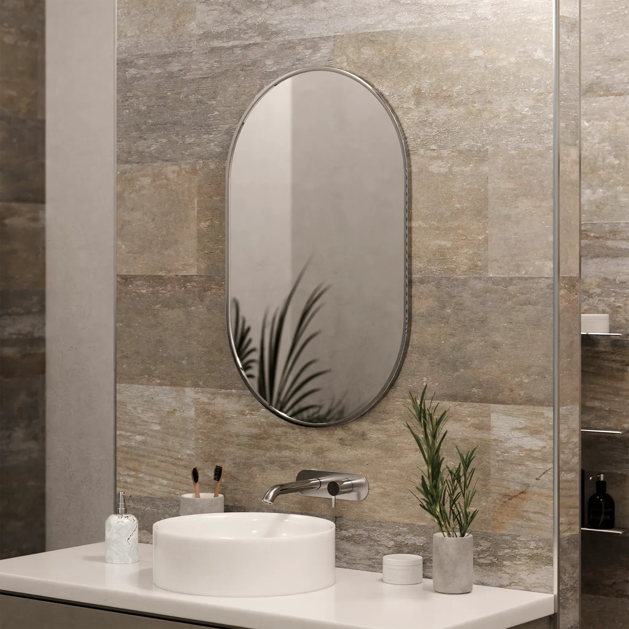 Kira Pill-Shaped Mirror - Image 12