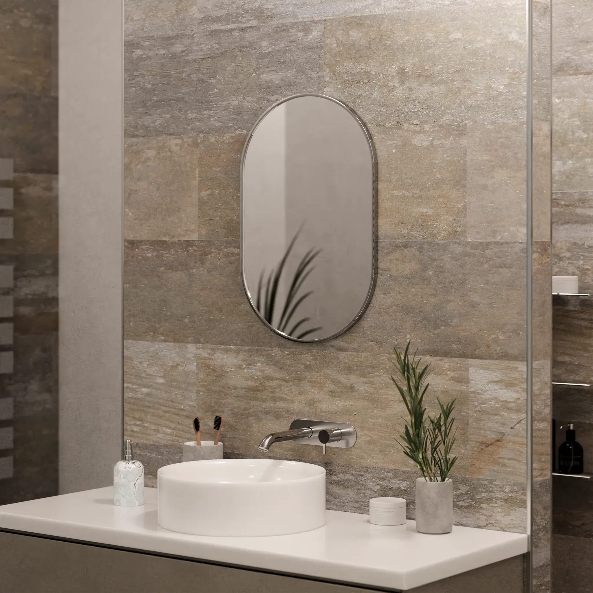 Kira Pill-Shaped Mirror - Image 13