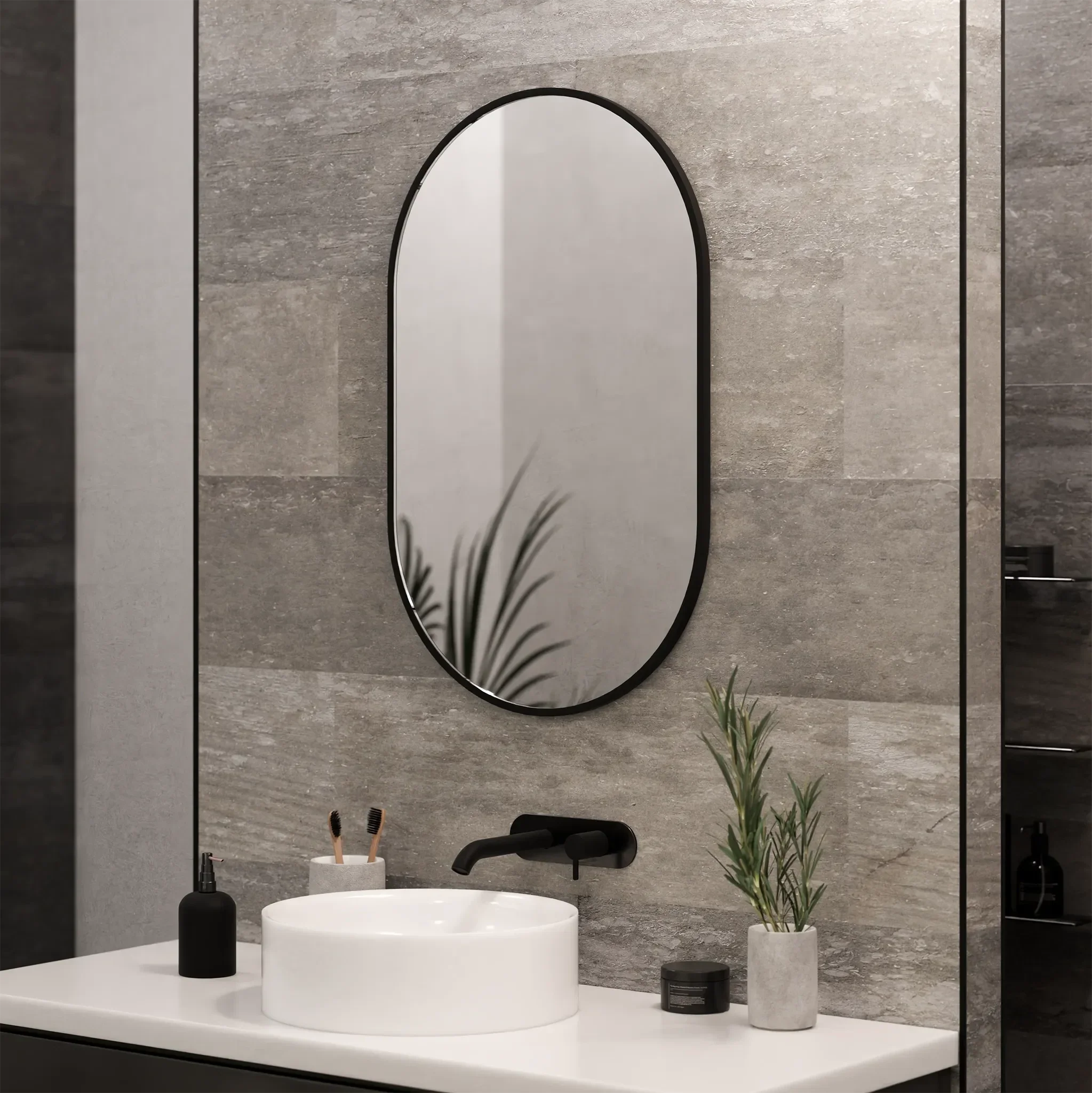 Kira Pill-Shaped Mirror - Image 4