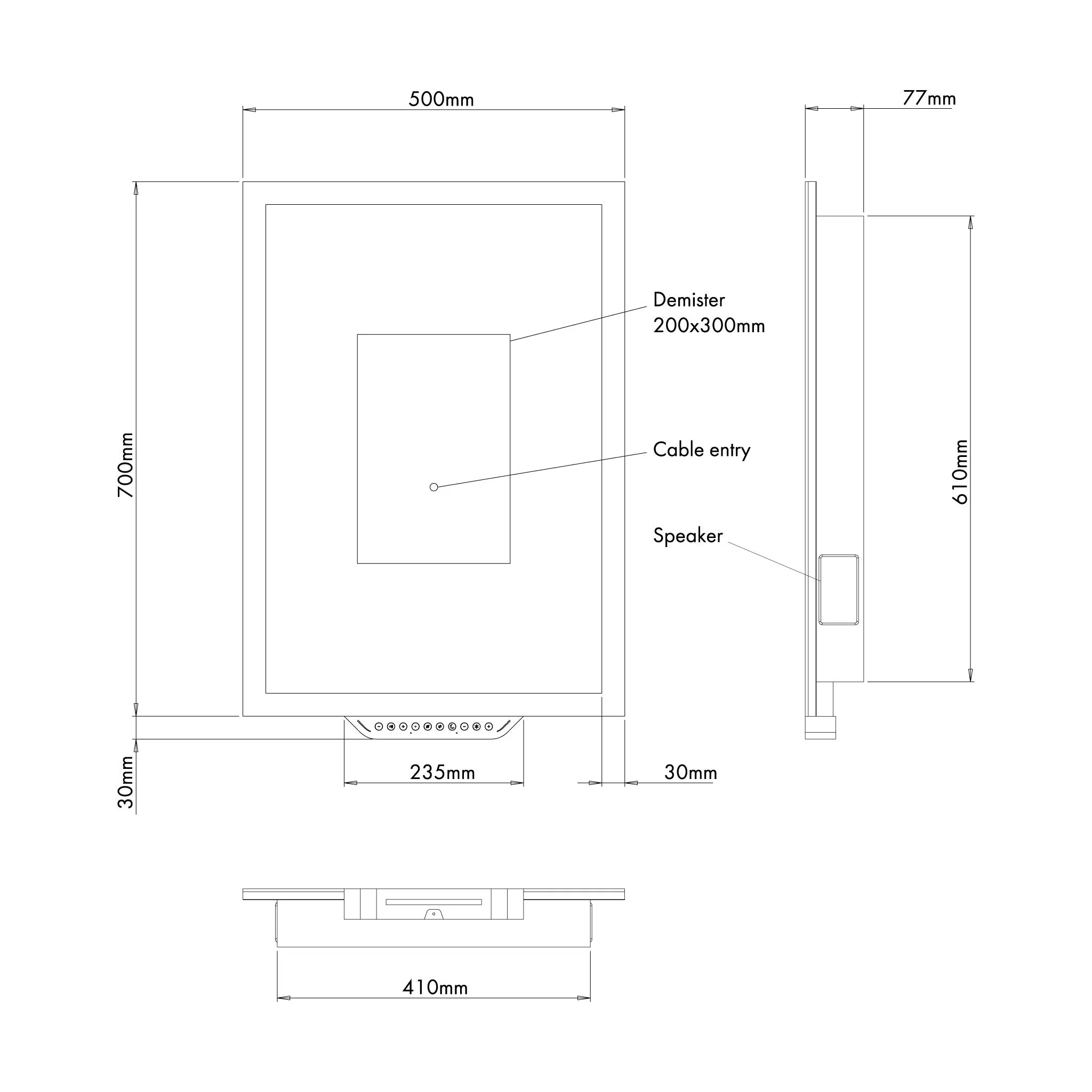 Luka LED Mirror with Alexa Built-in - Image 12