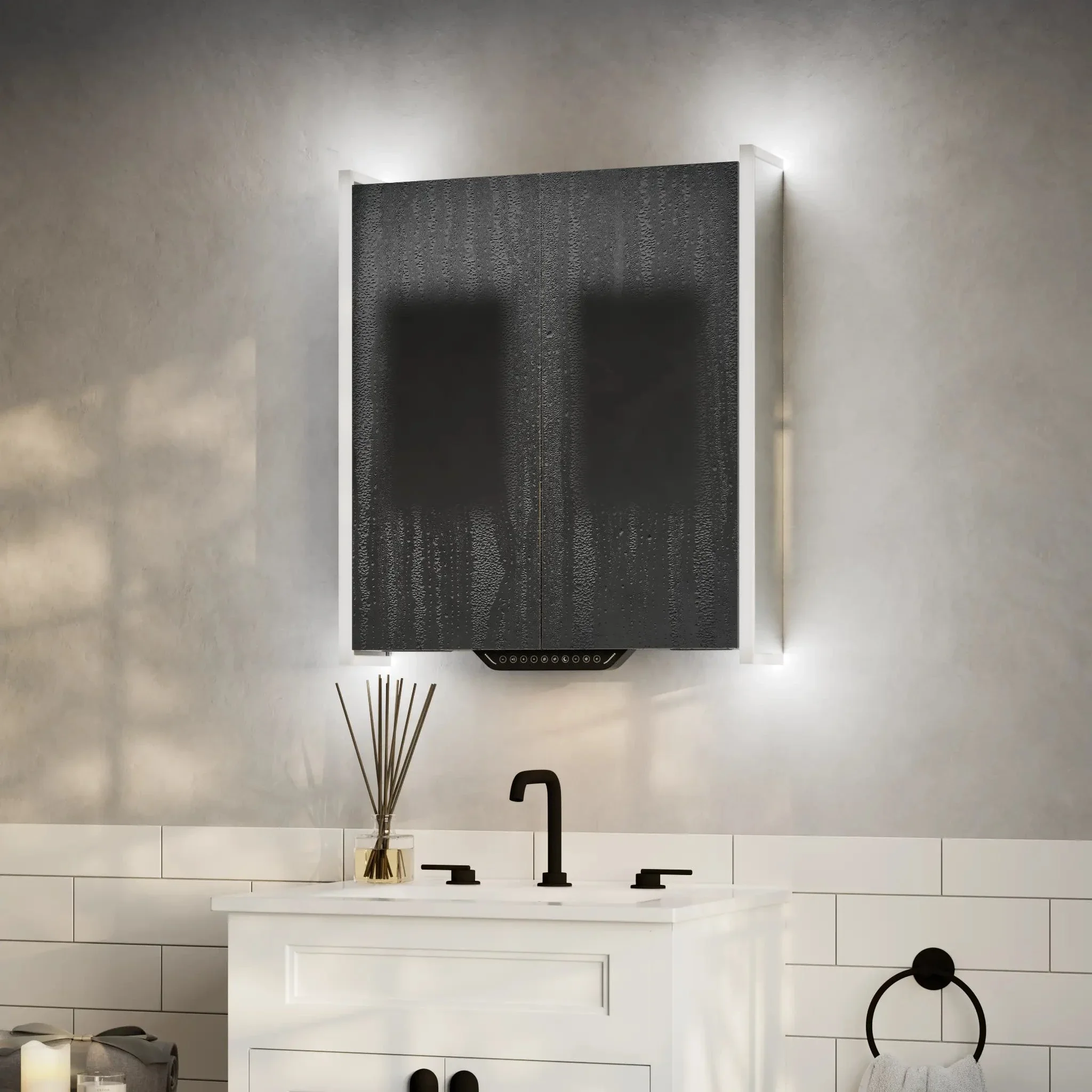 Luka LED Mirror Cabinet with Alexa Built-In - Image 5
