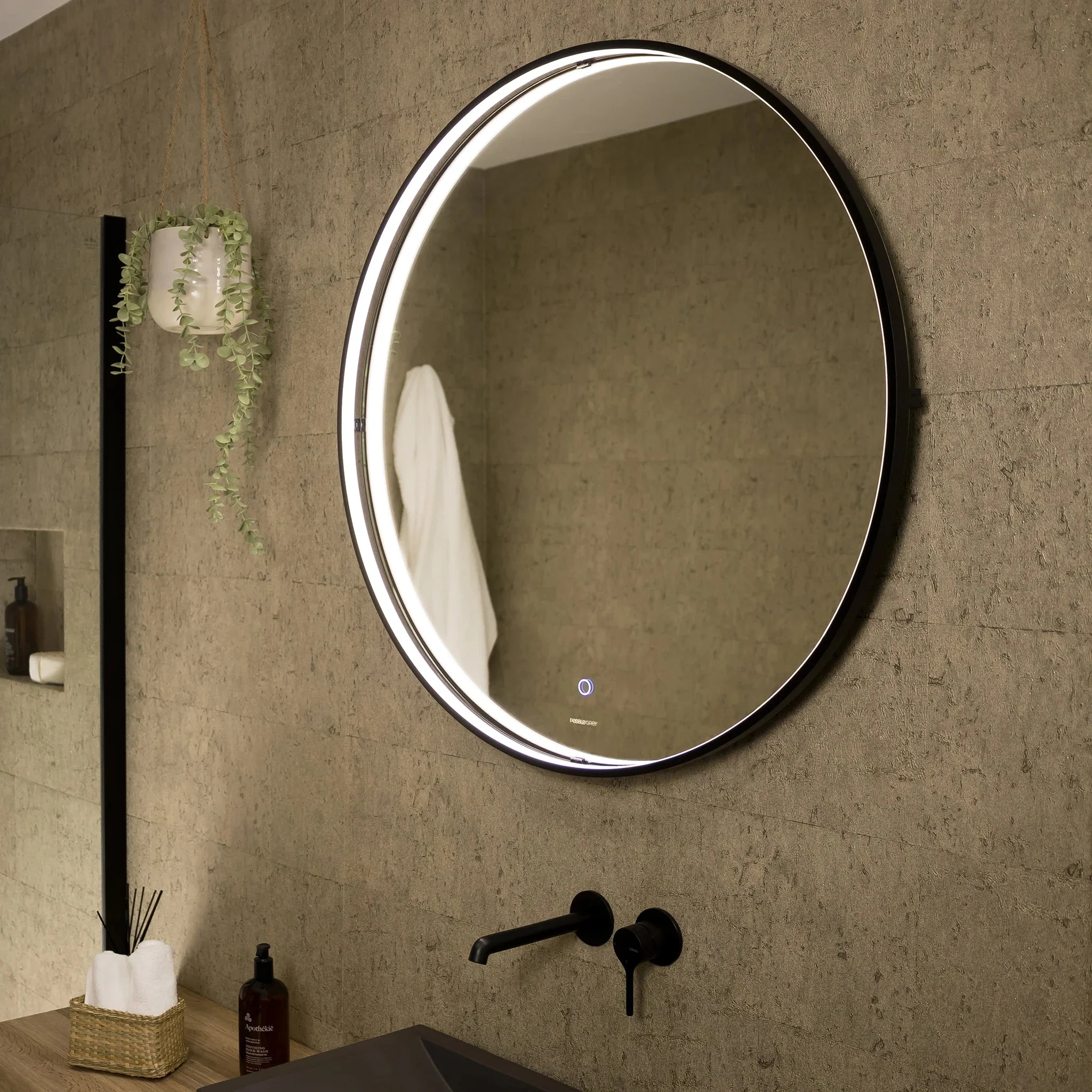 Luna Round LED Bathroom Mirror - Image 11