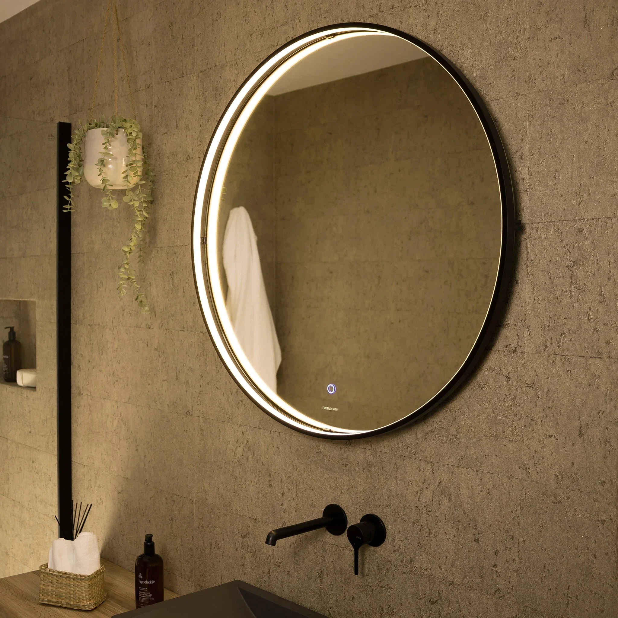 Luna Round LED Bathroom Mirror - Image 12