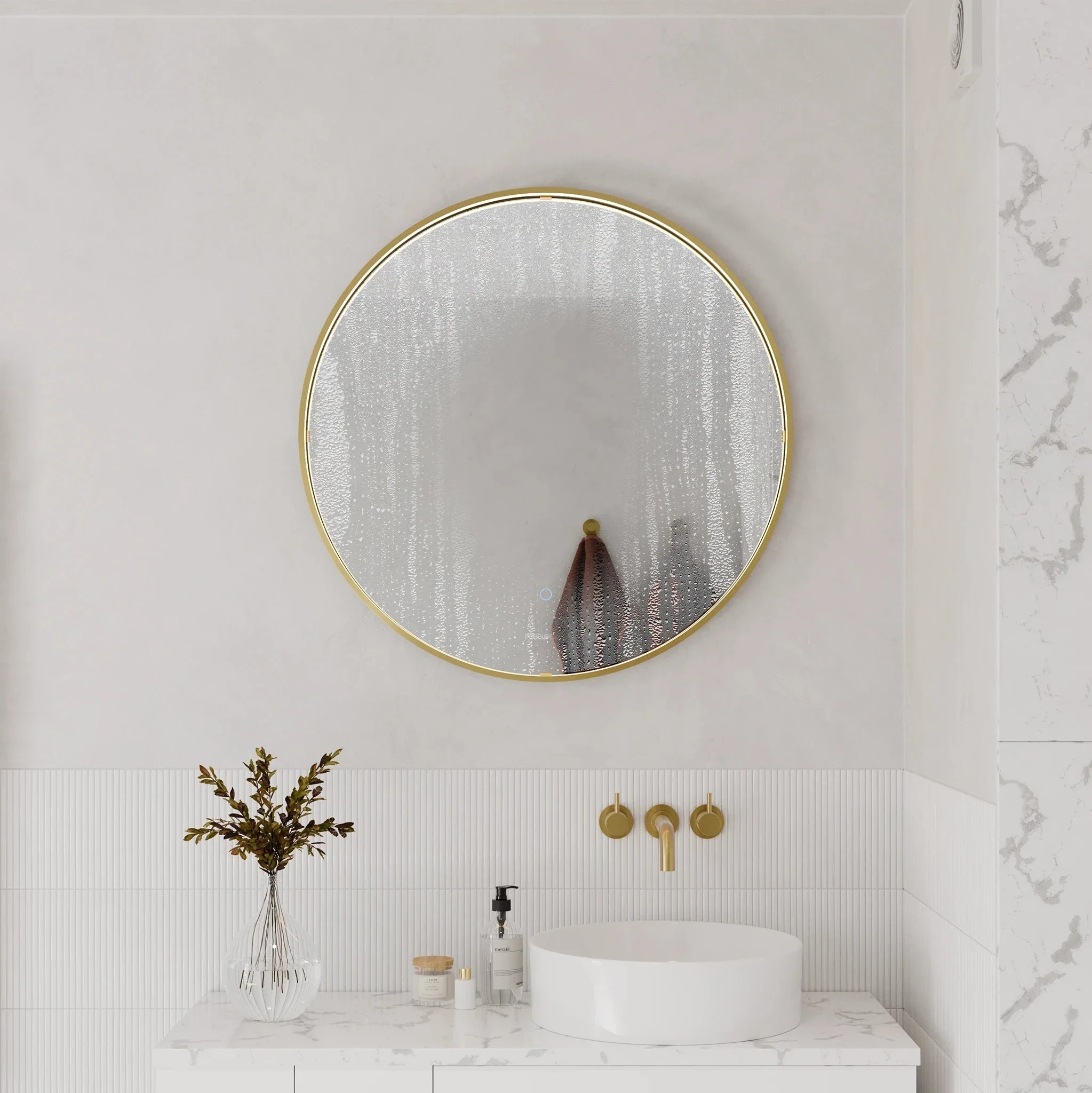 Luna Round LED Bathroom Mirror - Image 5