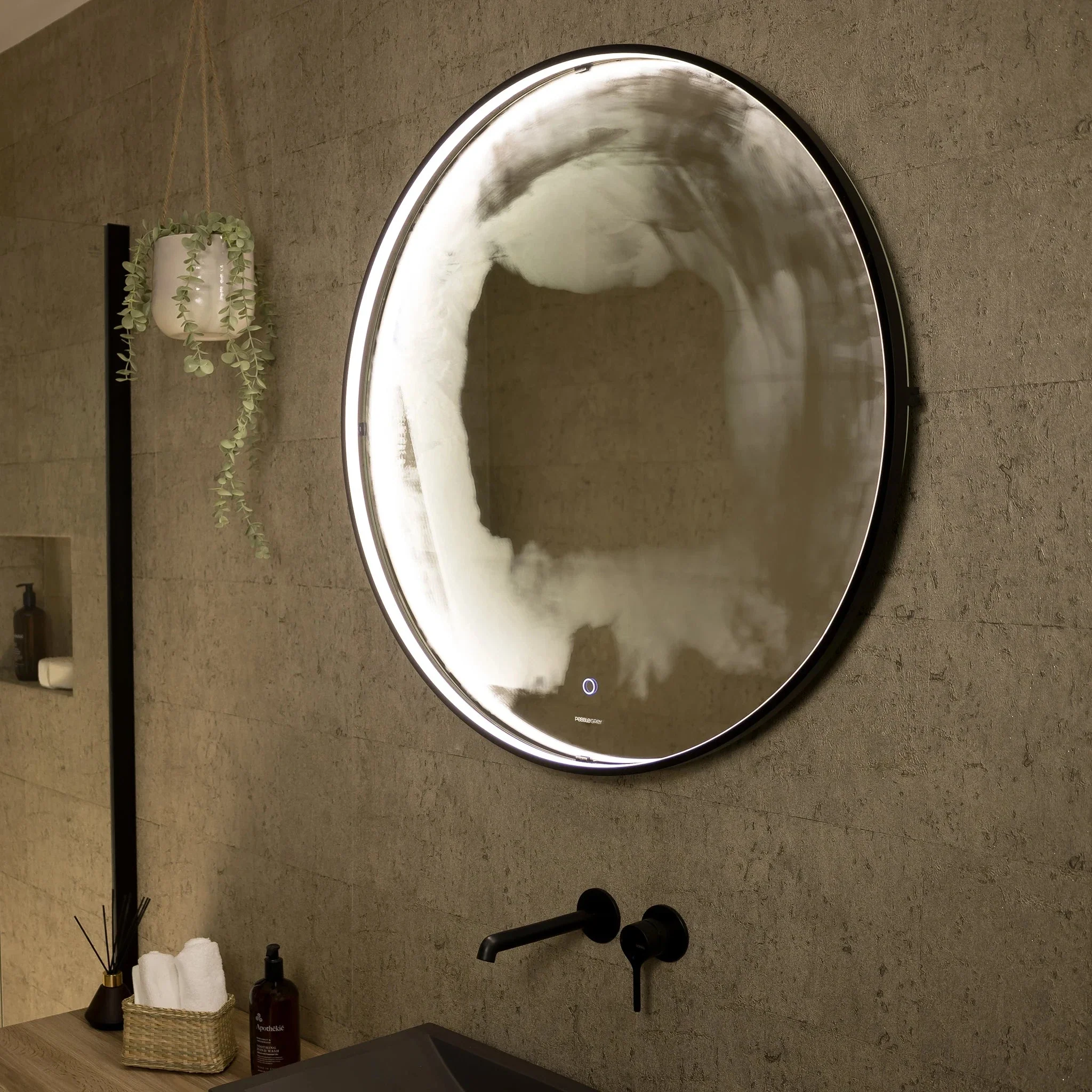 Luna Round LED Bathroom Mirror - Image 9