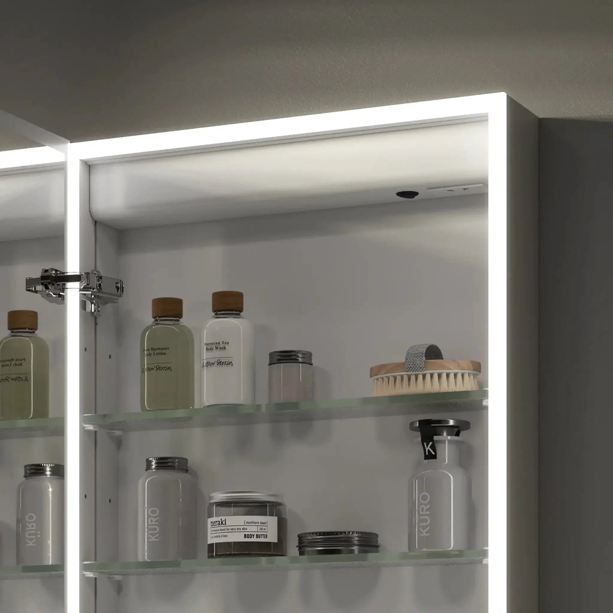 Marcel LED Bathroom Mirror Cabinet - Image 10