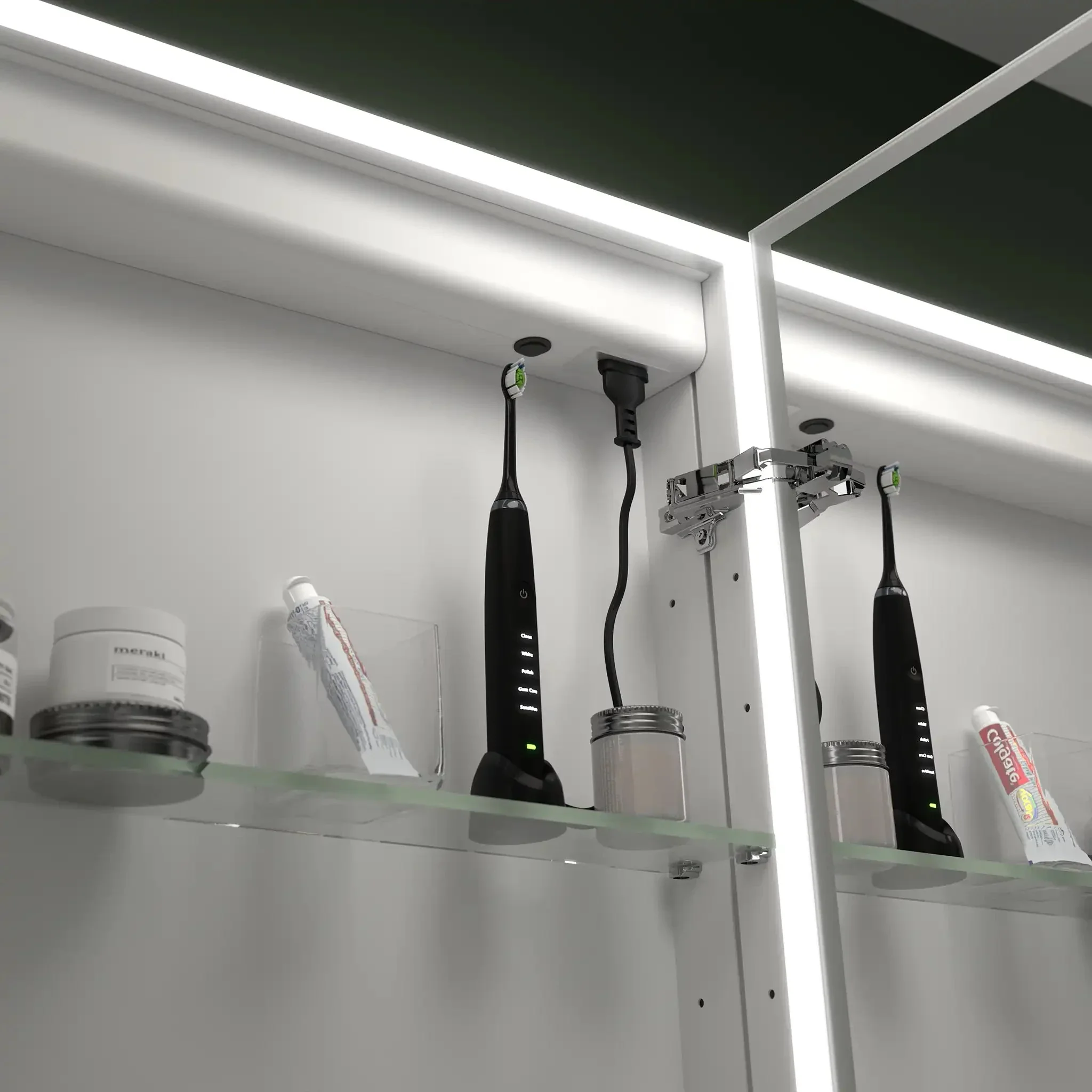 Marcel LED Bathroom Mirror Cabinet - Image 11