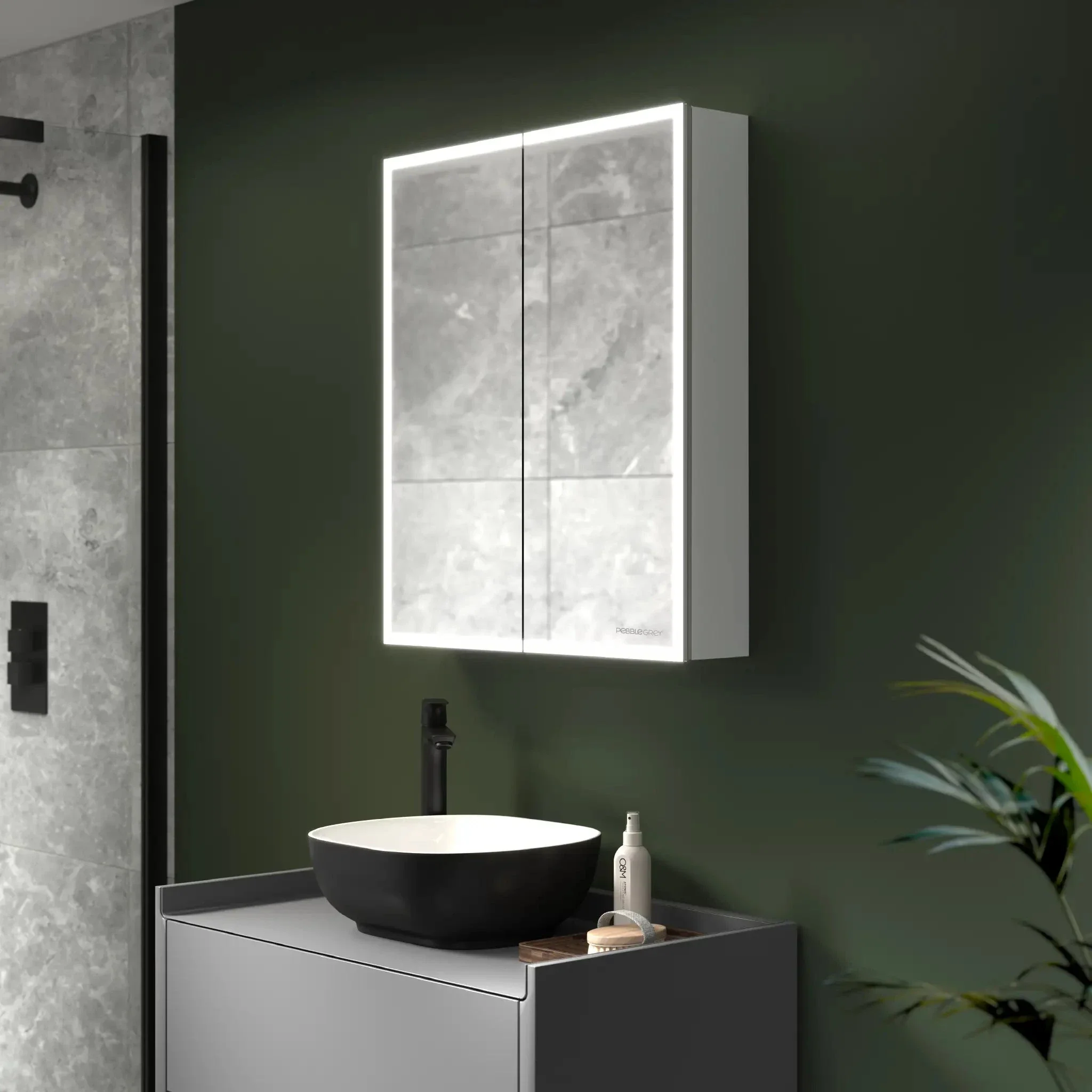 Marcel LED Bathroom Mirror Cabinet - Image 3