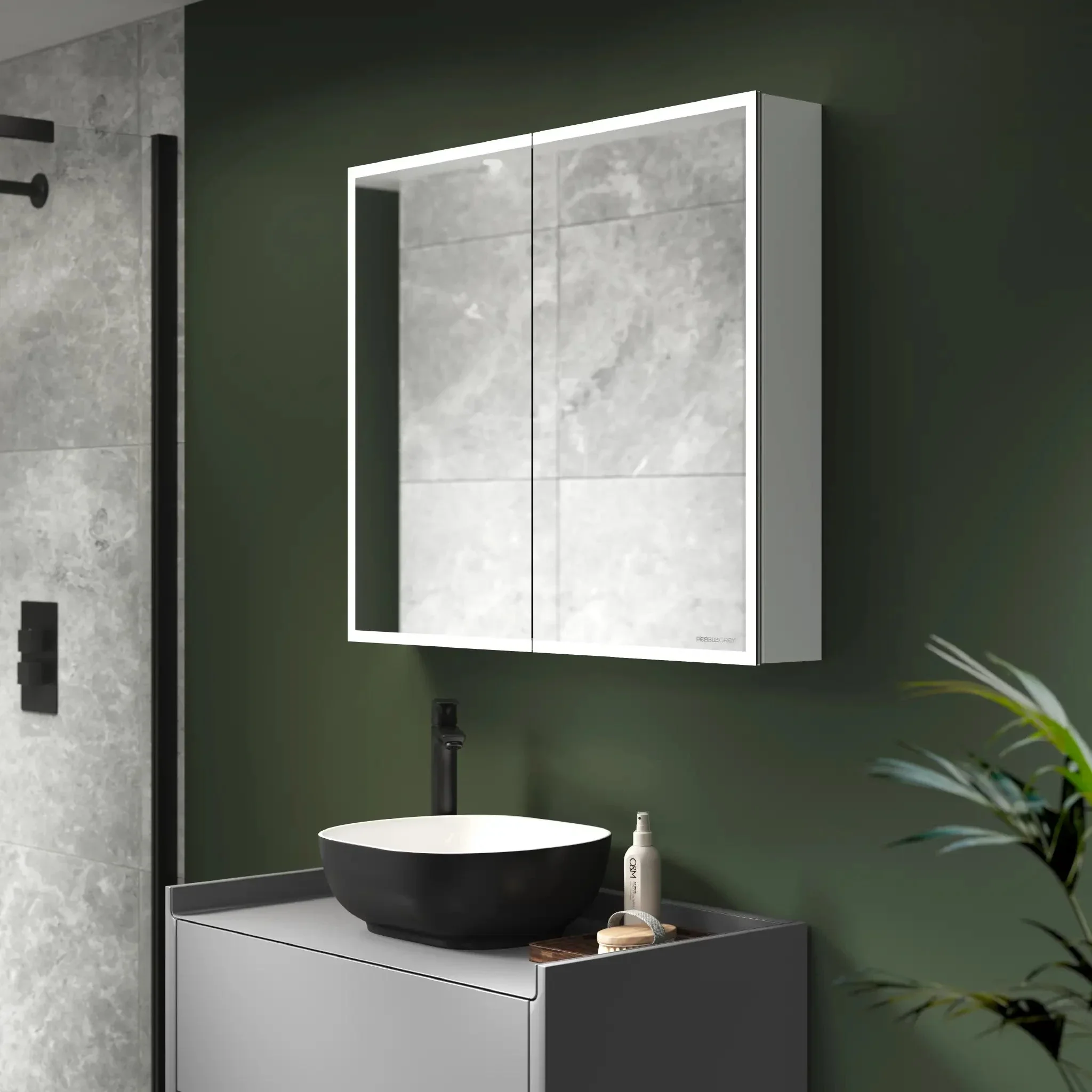 Marcel LED Bathroom Mirror Cabinet - Image 4