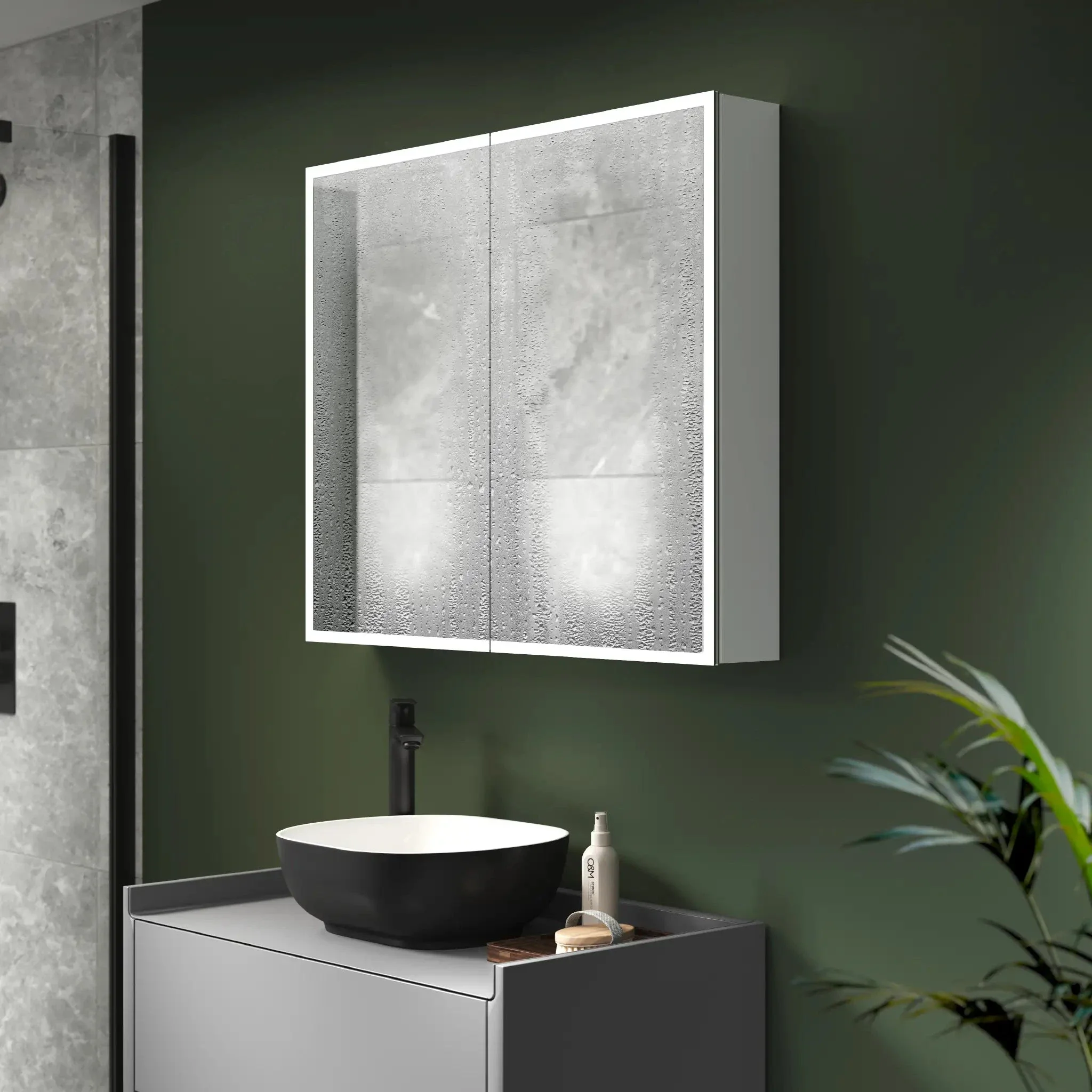 Marcel LED Bathroom Mirror Cabinet - Image 7