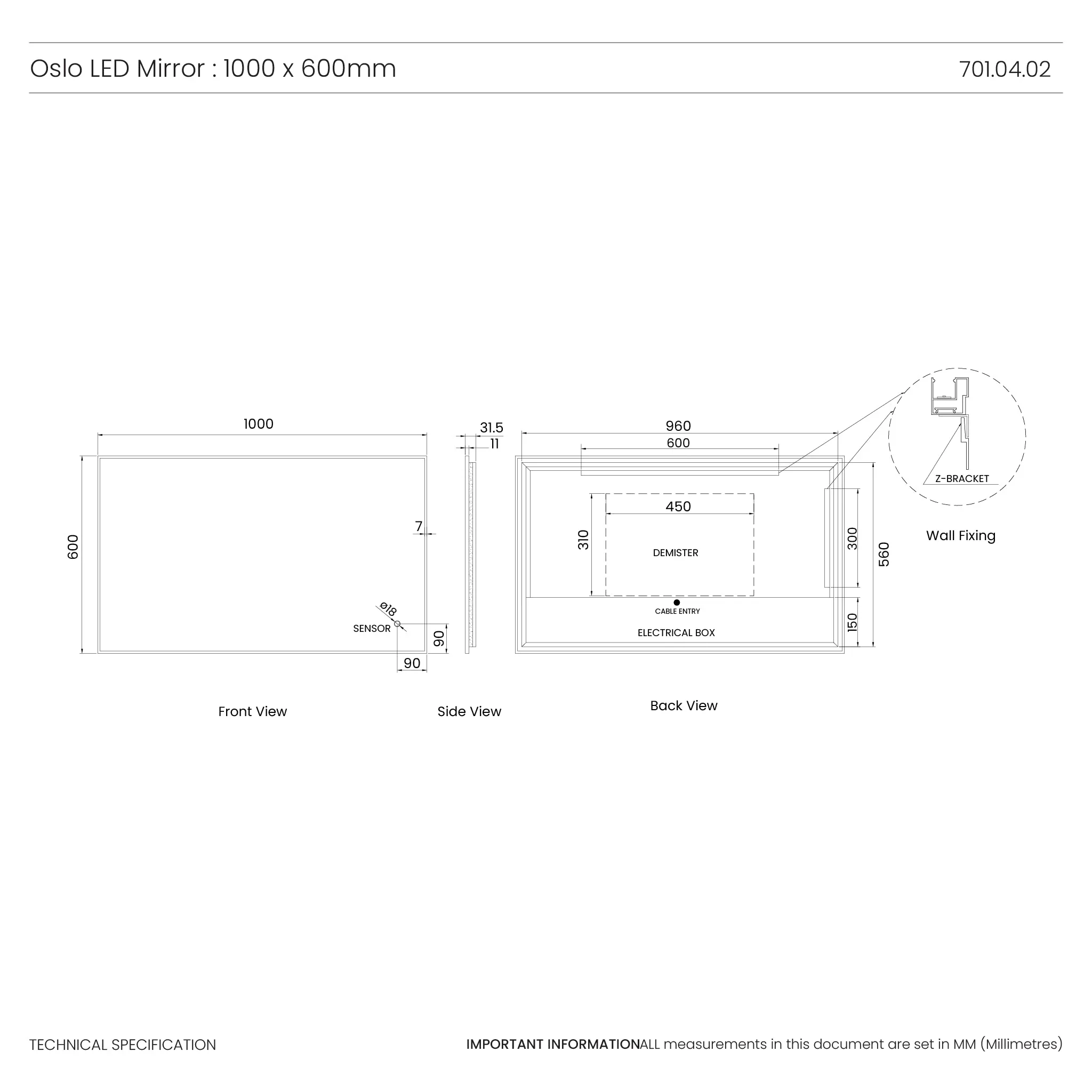 Oslo LED Bathroom Mirror - Image 19
