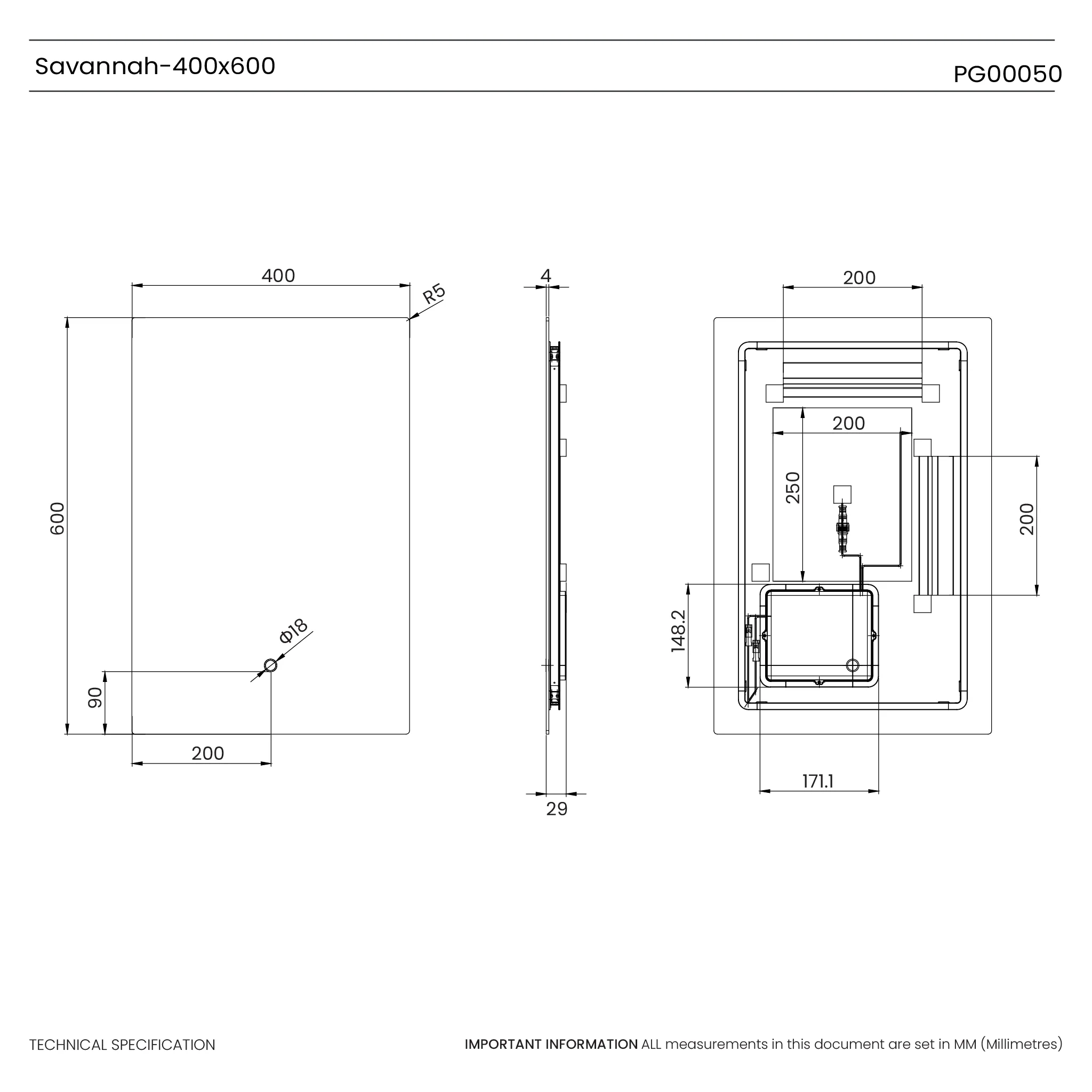 Savannah Backlit LED Bathroom Mirror - Image 10