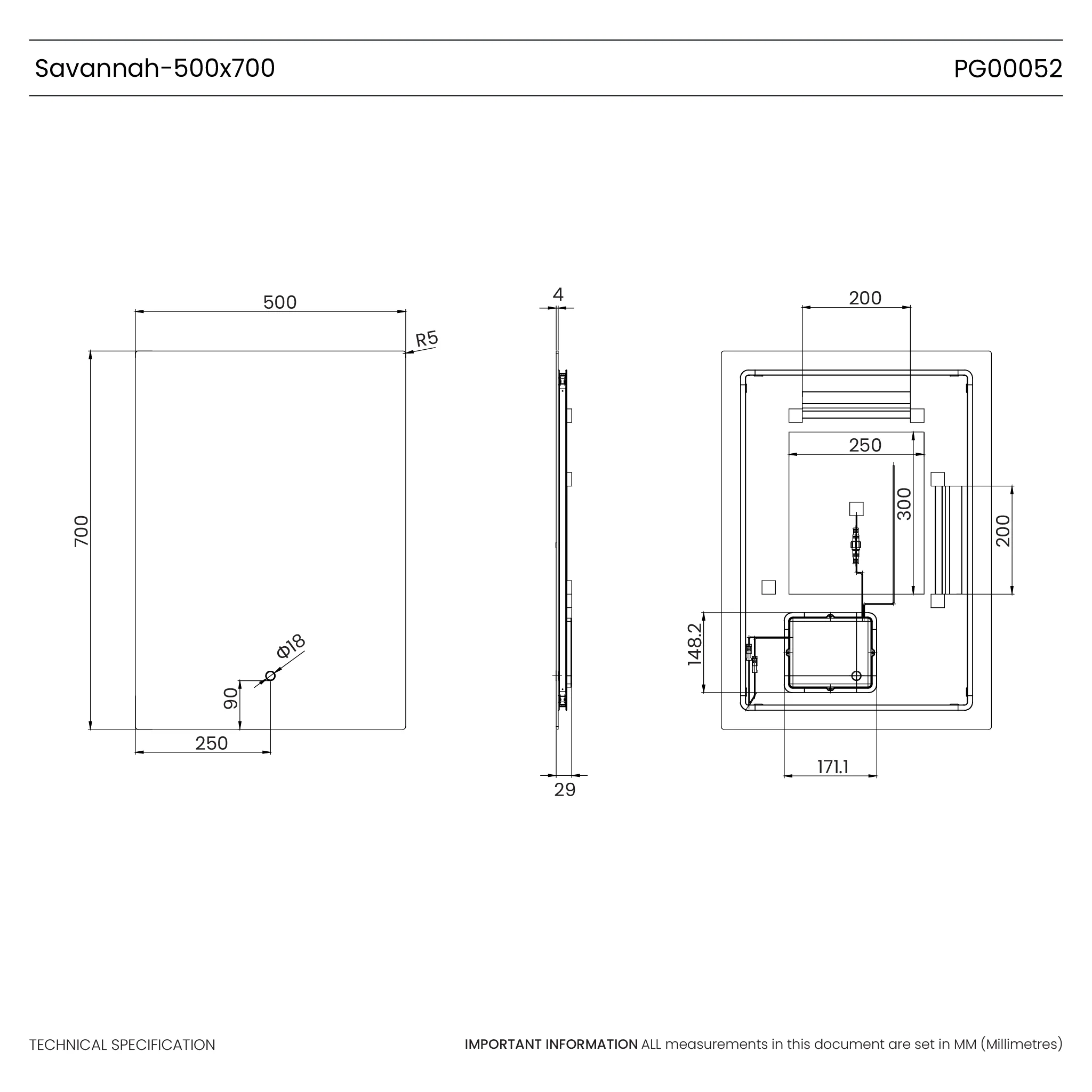 Savannah Backlit LED Bathroom Mirror - Image 20