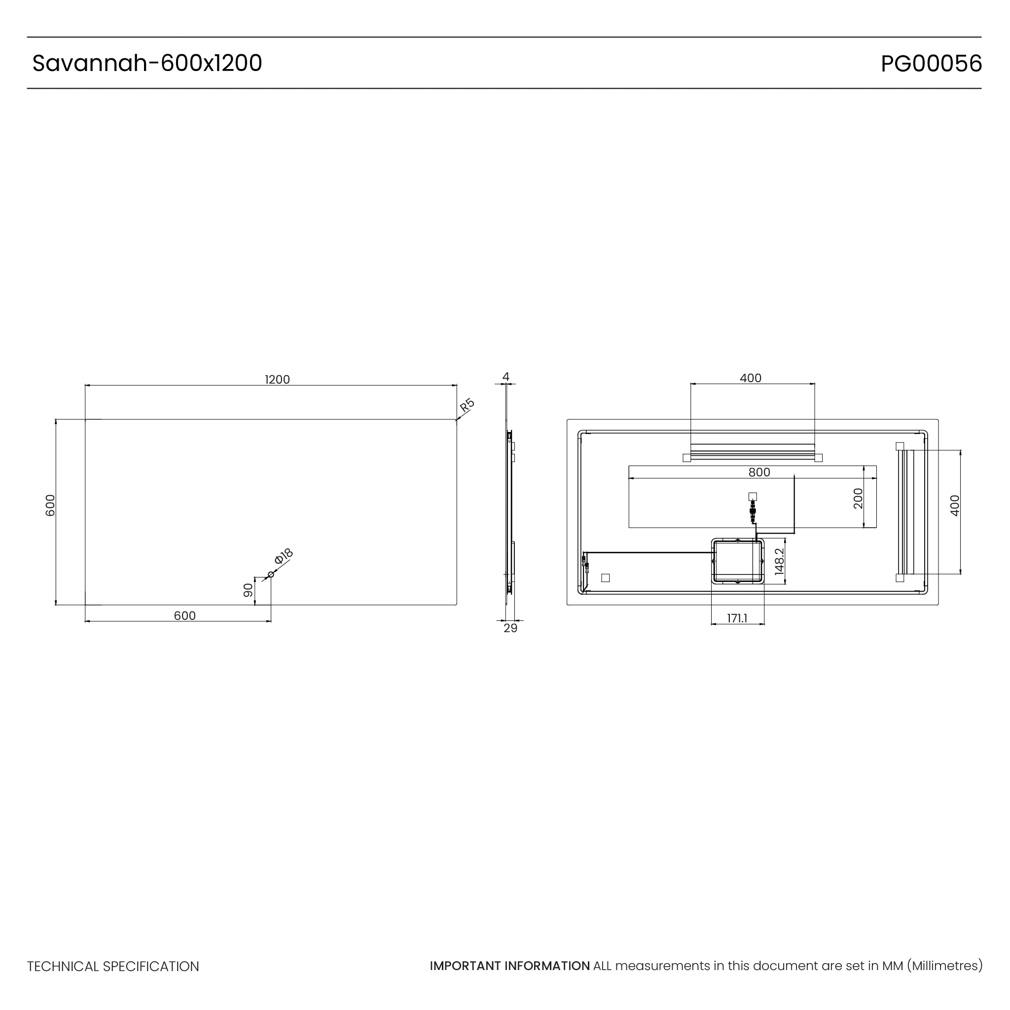 Savannah Backlit LED Bathroom Mirror - Image 40